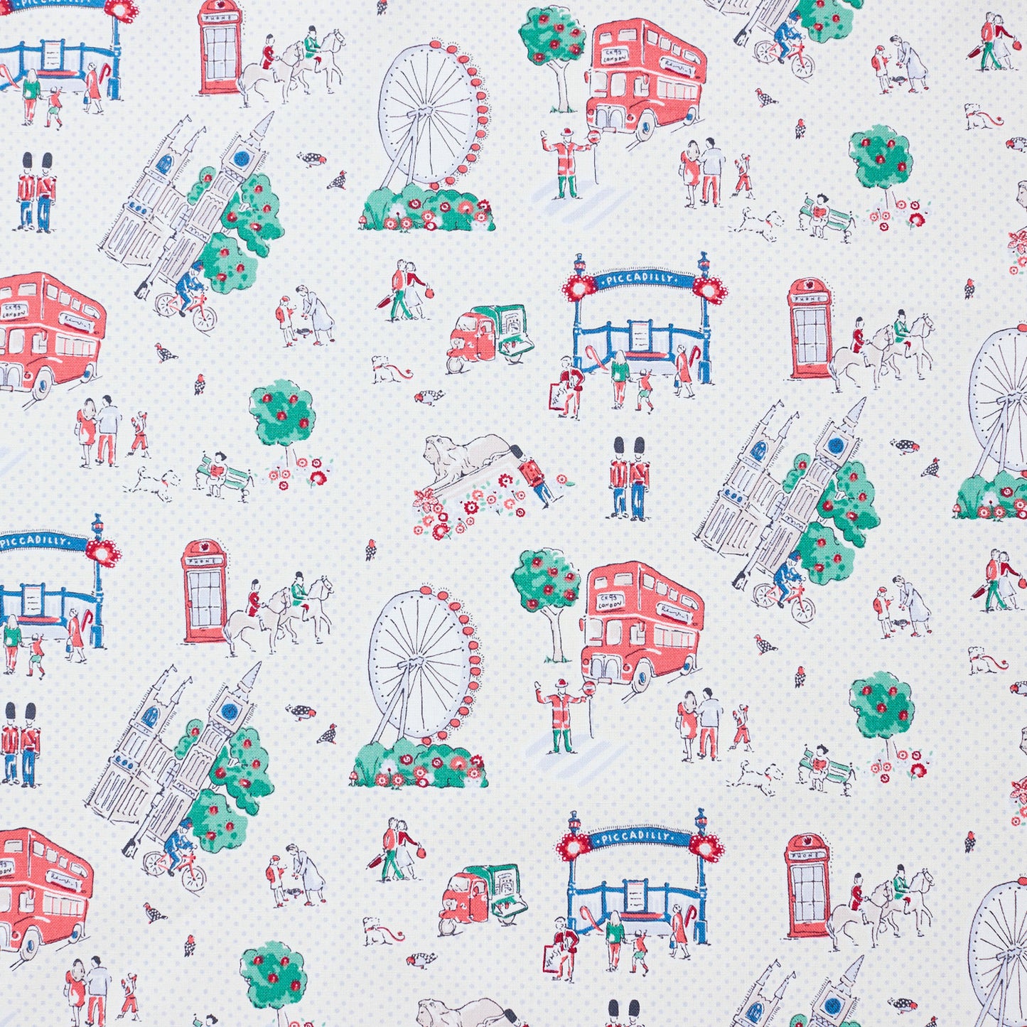 (無料サンプル)Cath Kidston / キャス キッドソン Lovely London ~綿100%キャンバス~