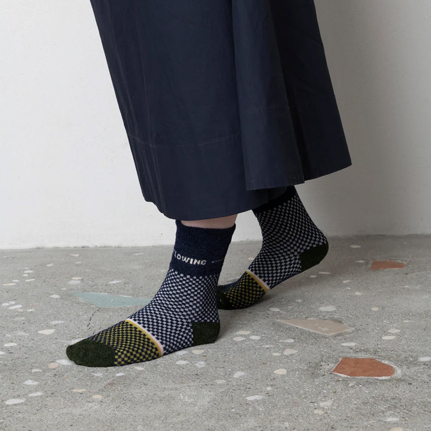 TRICOTÉ -MINI CHECKERED BICOLOUR SOCKS- ミニチェッカードバイカラーソックス