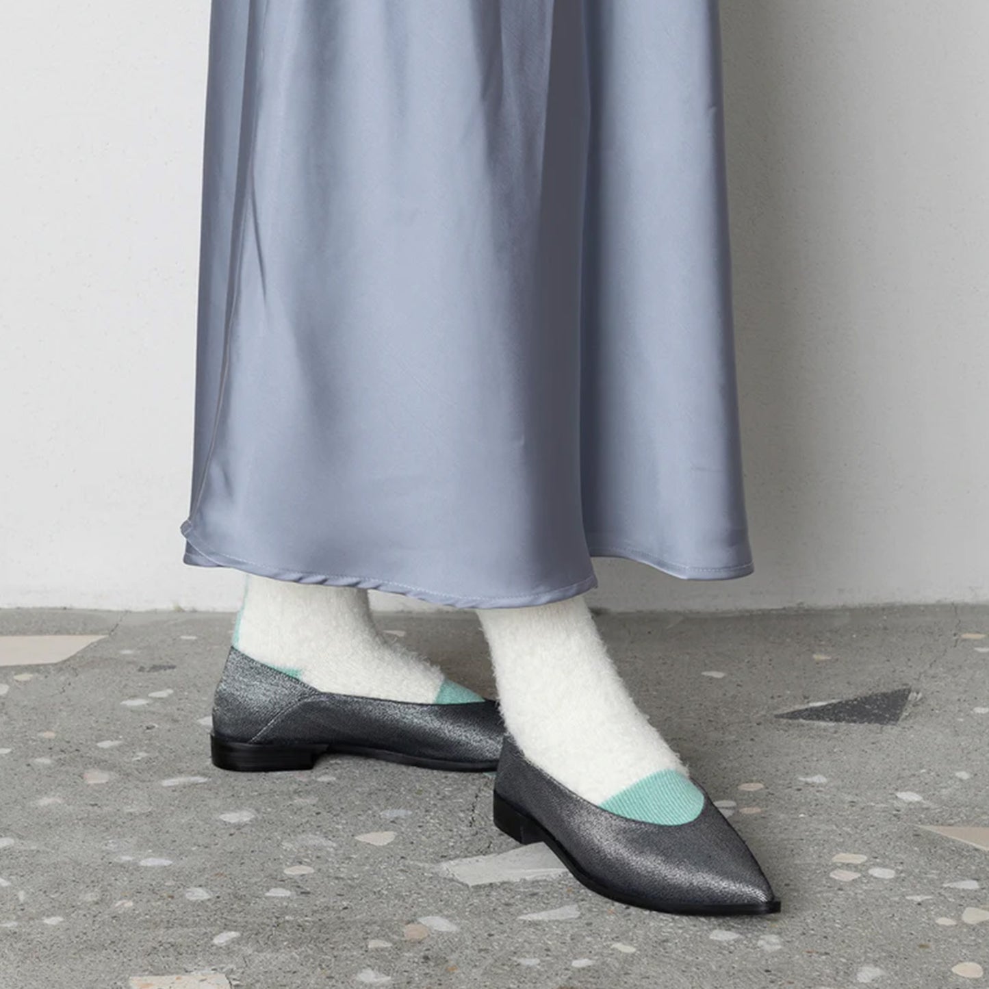 TRICOTÉ -SHAGGY LINE SOCKS- シャギーラインソックス