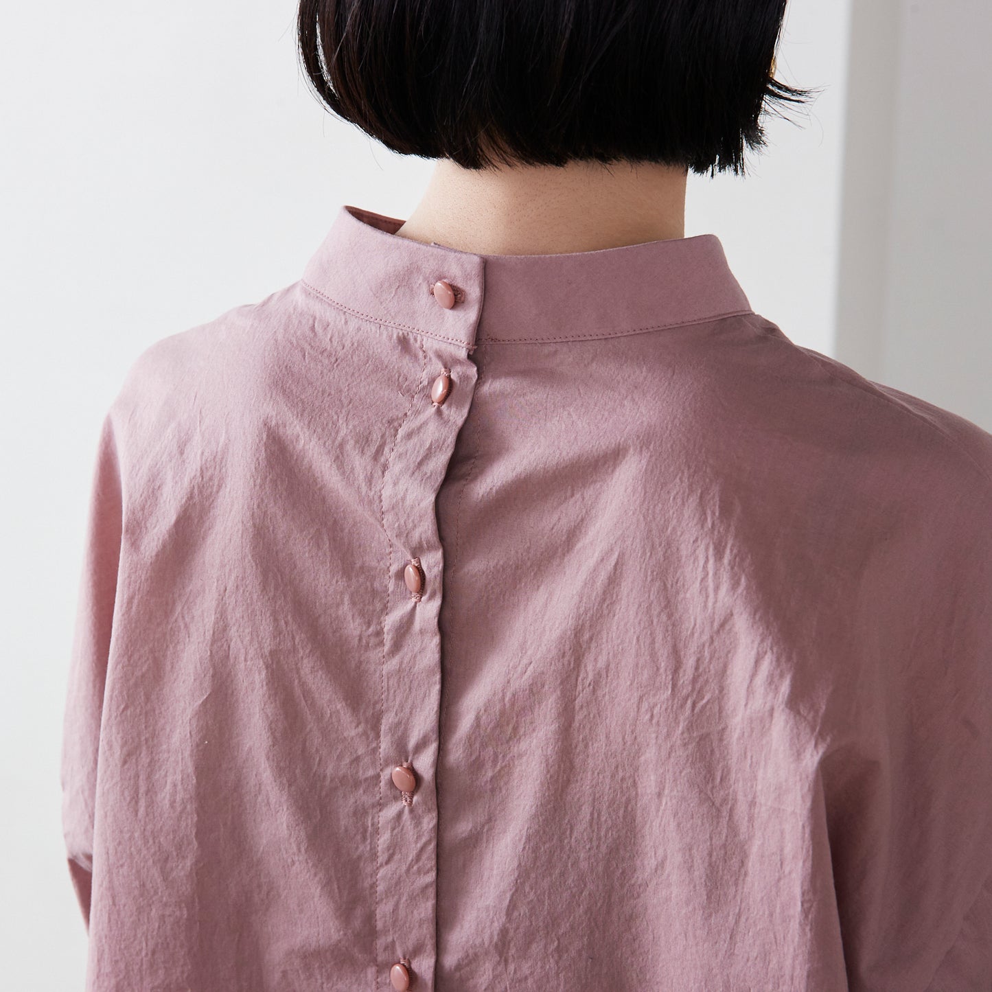 【型紙】毎日着たい、大人服 襟が選べるバックボタンブラウス