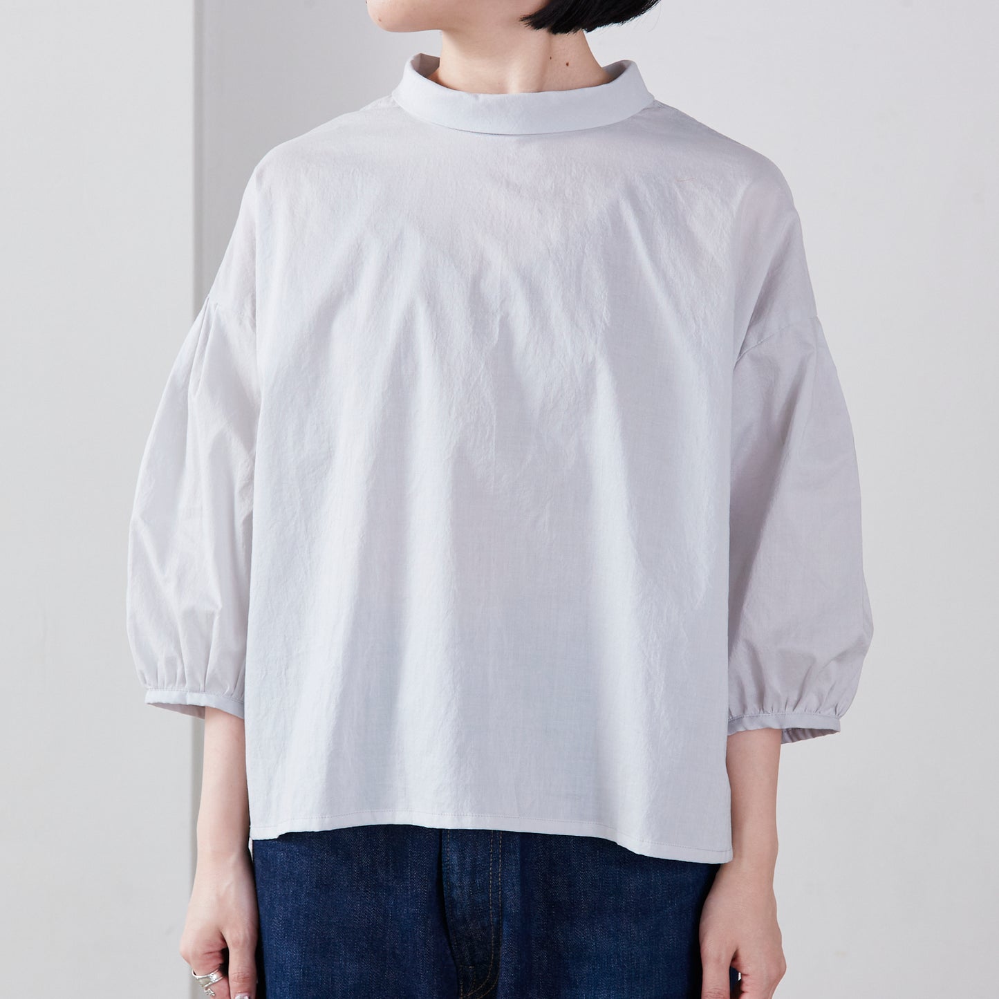 【型紙】毎日着たい、大人服 襟が選べるバックボタンブラウス