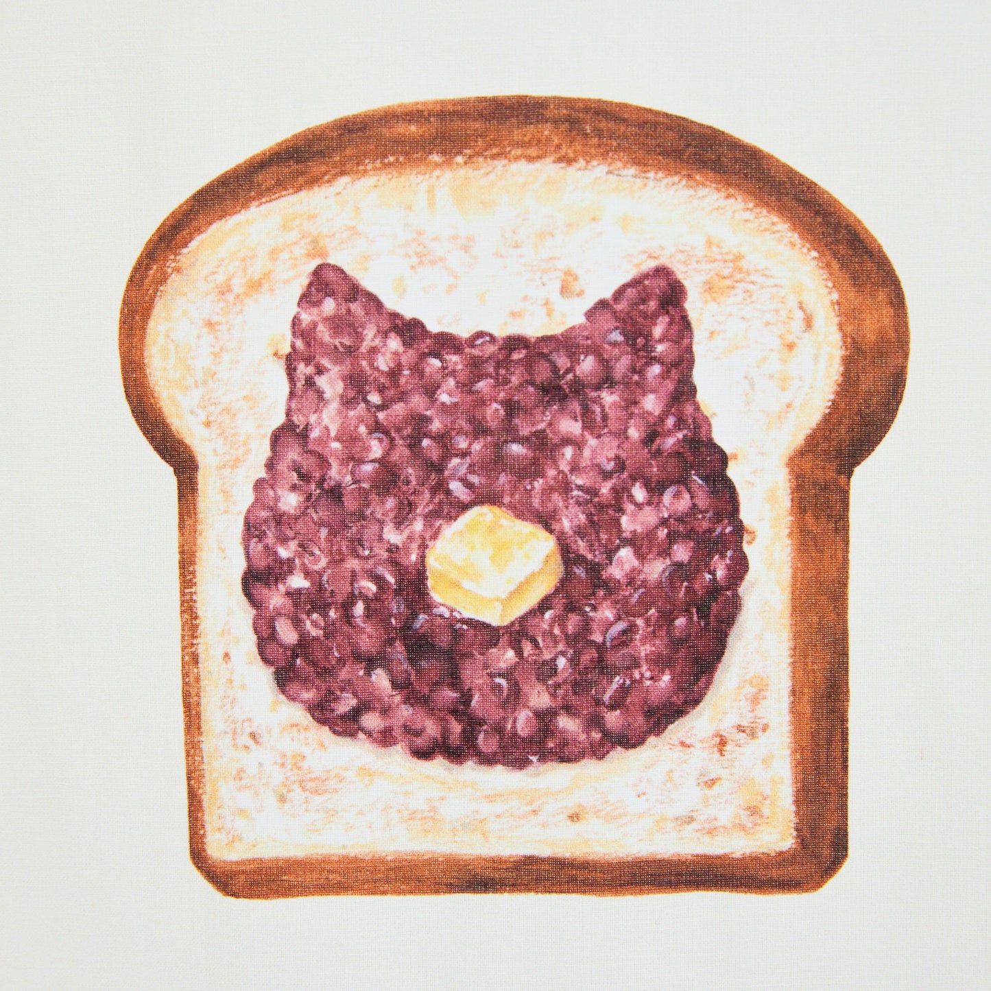 ANIMAL BREAD ~ネコ食パン~ パネル生地 綿100%シーチング