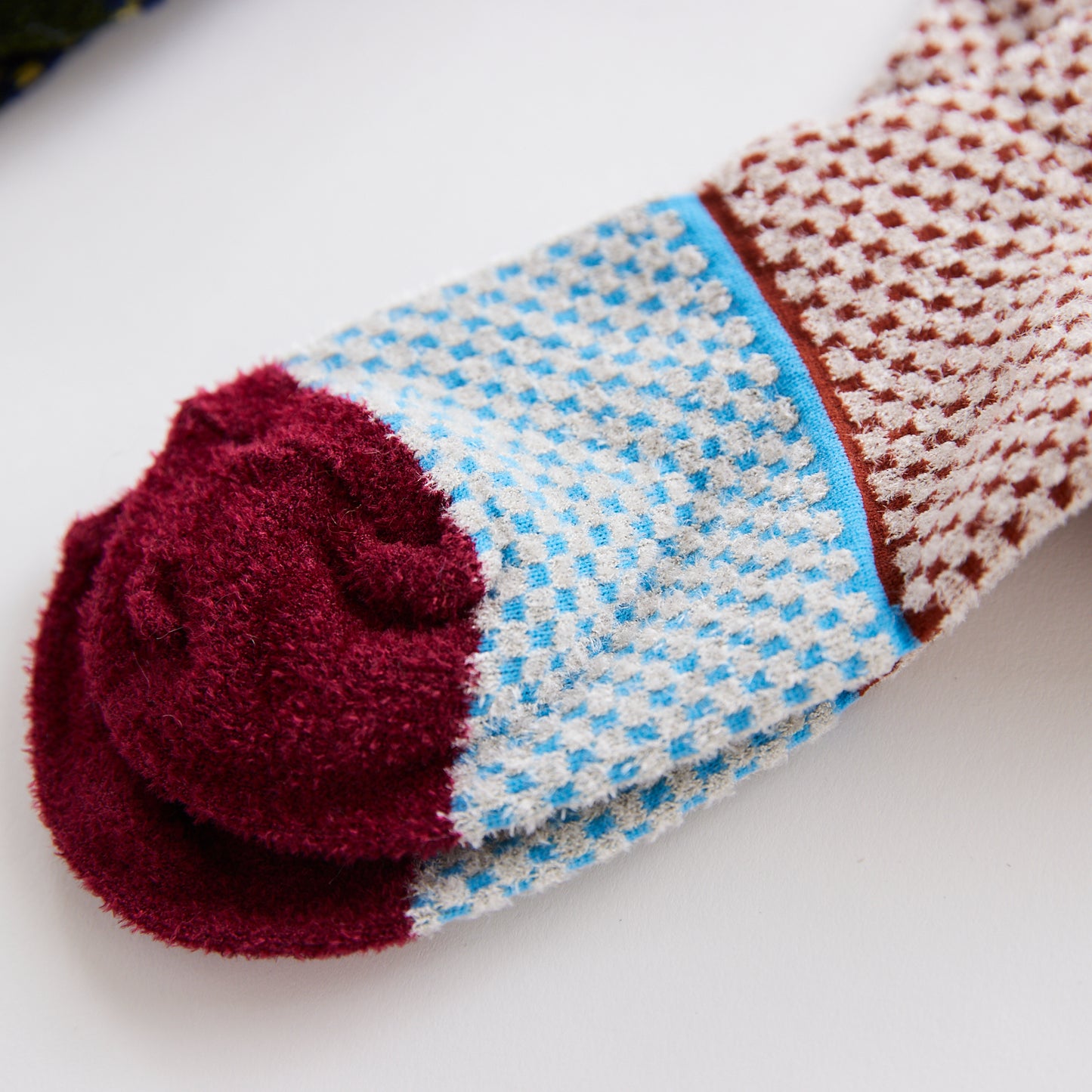TRICOTÉ -MINI CHECKERED BICOLOUR SOCKS- ミニチェッカードバイカラーソックス