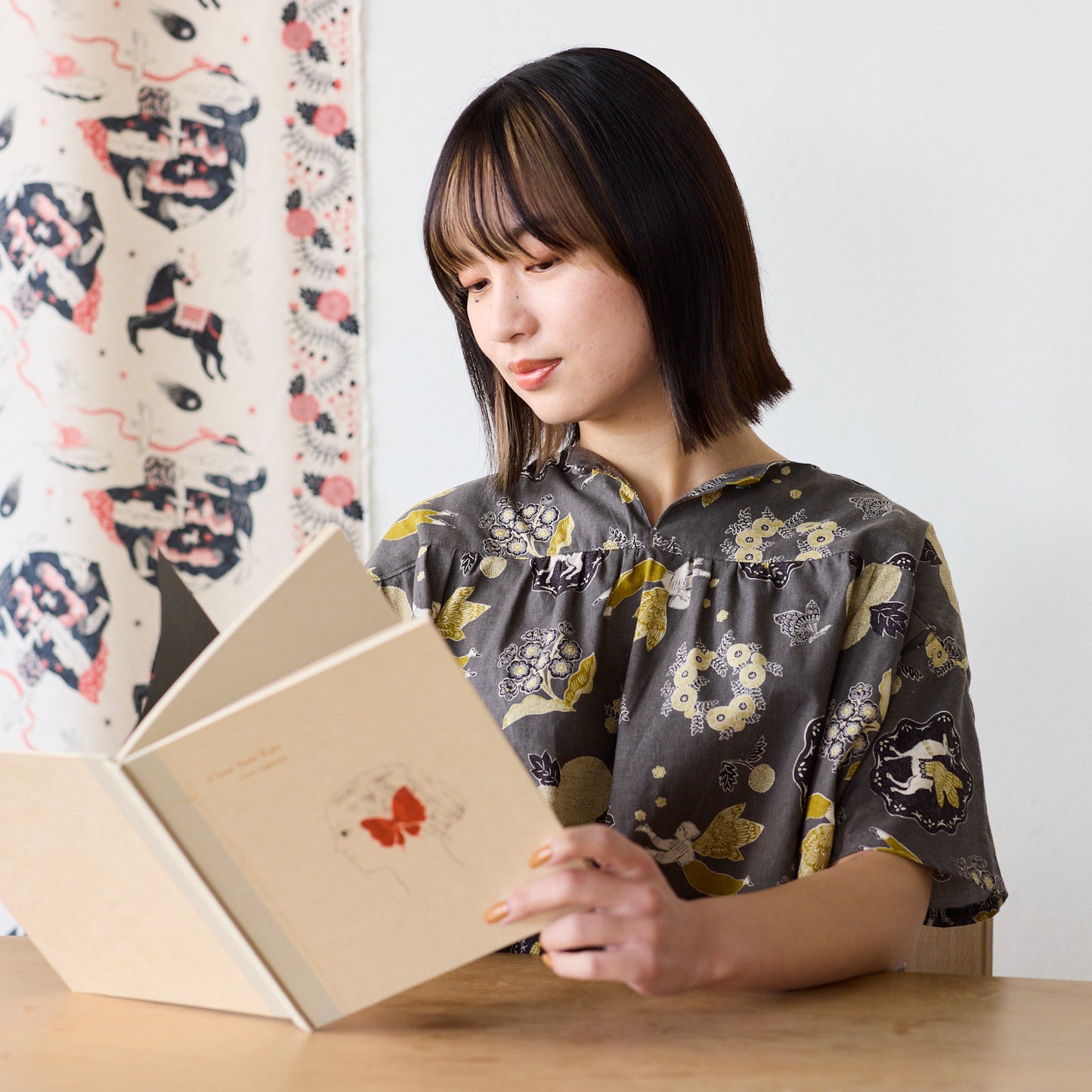 Sanae Sugimoto "Garden" 綿麻シーチング