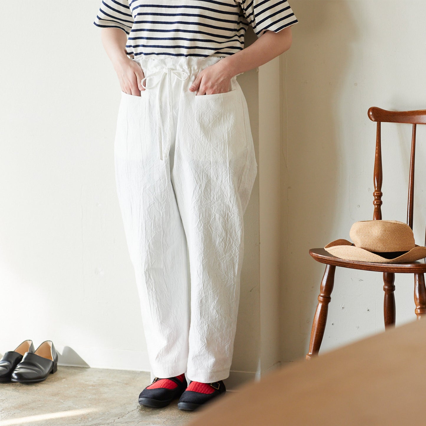 【SALE】【cocca for】 毎日着たい、テーパードパンツ