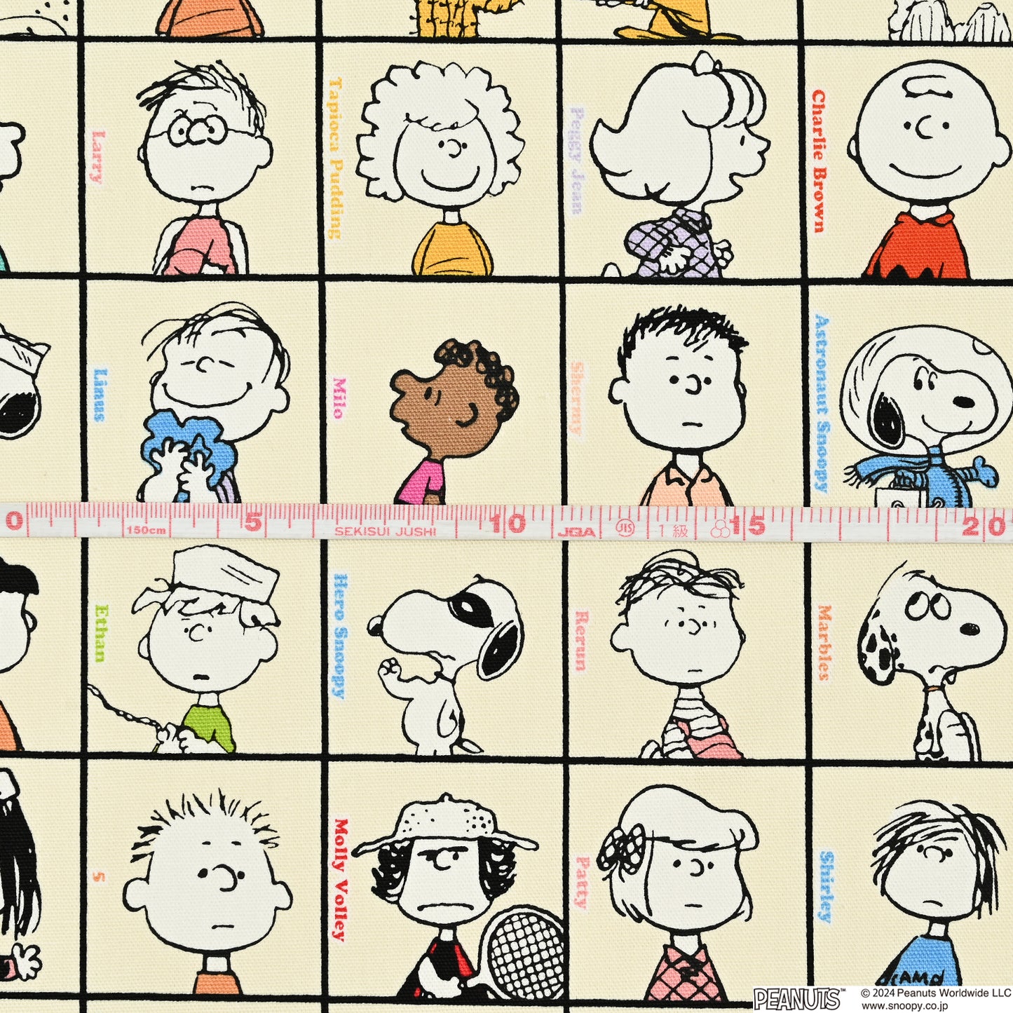 PEANUTS ピーナッツ ~75周年オールスター~ 綿100%オックス