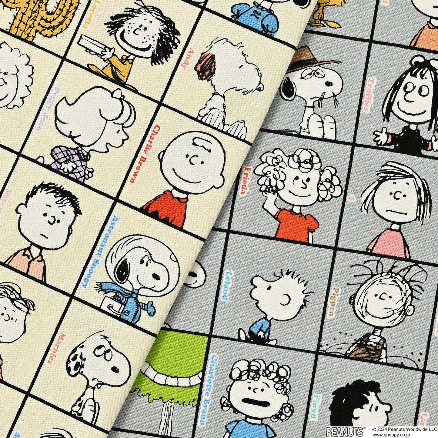 PEANUTS ピーナッツ ~75周年オールスター~ 綿100%オックス