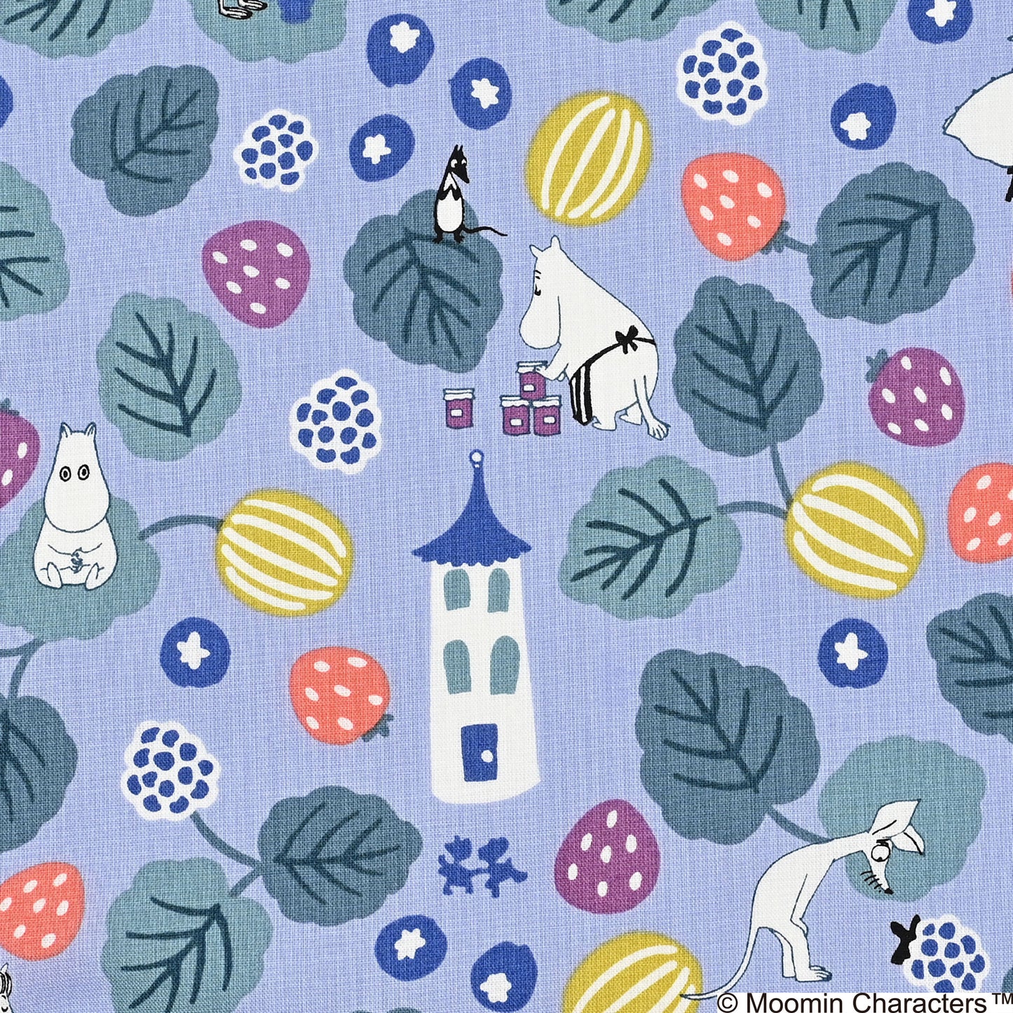 MOOMIN ムーミン ~ベリー畑に~ 綿100%シーチング