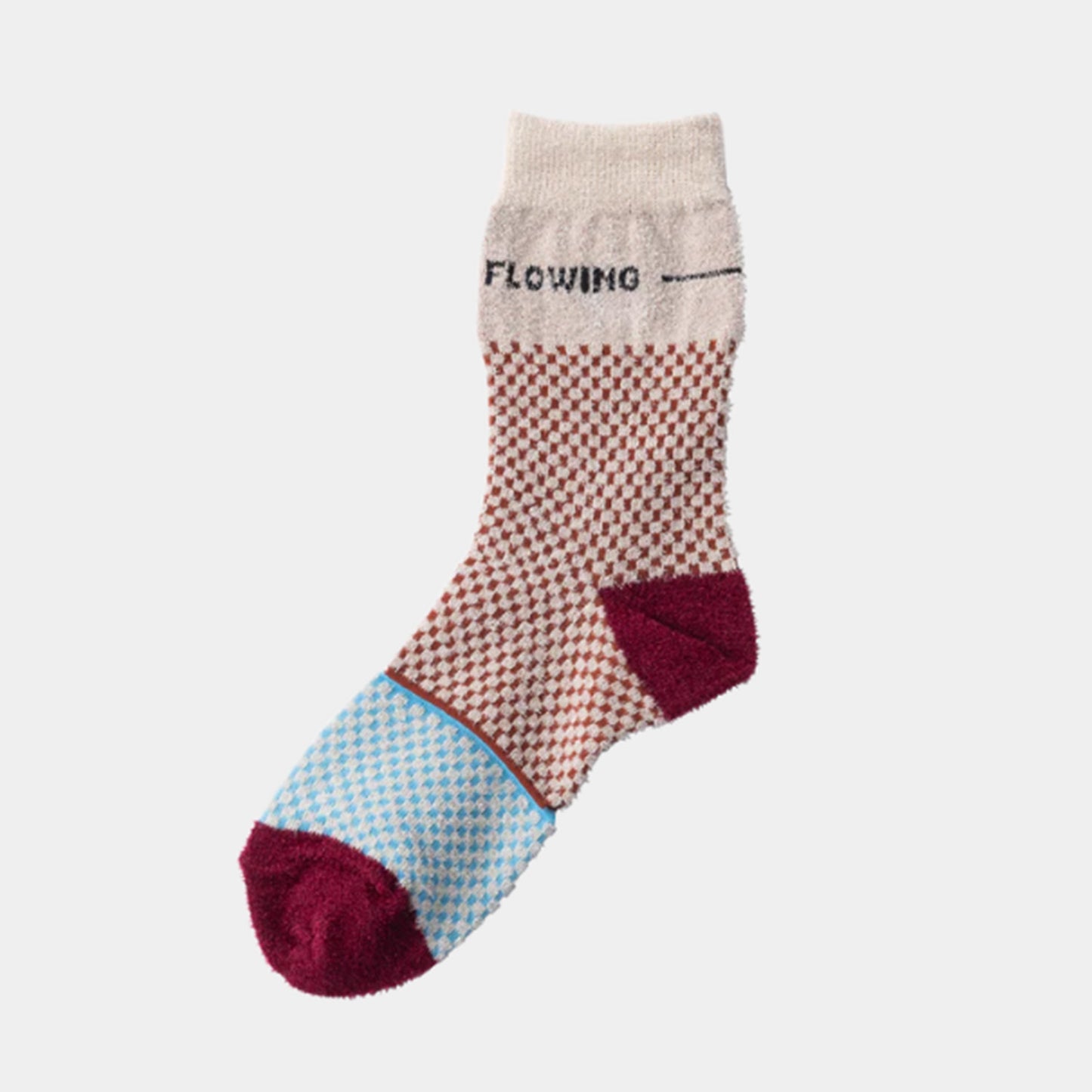TRICOTÉ -MINI CHECKERED BICOLOUR SOCKS- ミニチェッカードバイカラーソックス