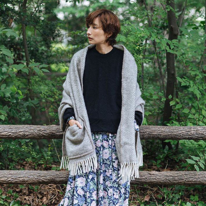 ラプアンカンクリ MARIAポケットショール ~ウール100%~