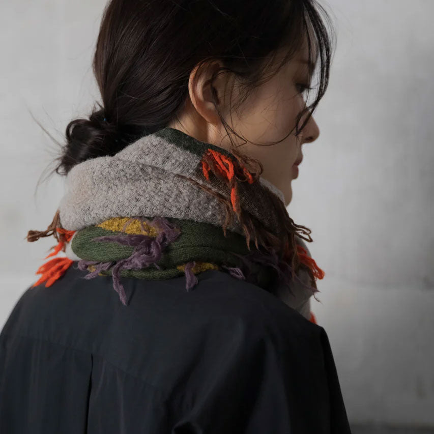 POLS -KESHIKI- ウールカットジャガード スヌード