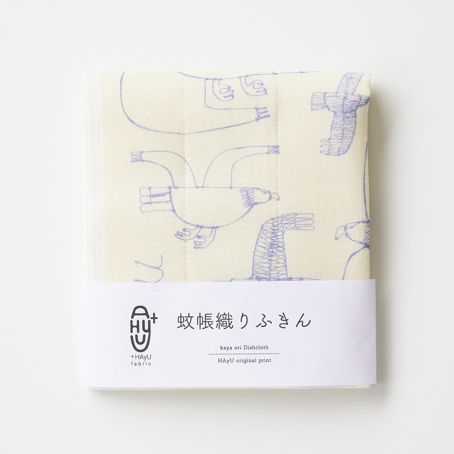 【+HAyU fabric】-kitchen fabrics- 蚊帳織りふきん