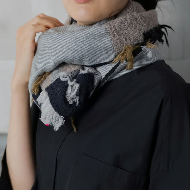 POLS -KESHIKI- ウールカットジャガード スヌード