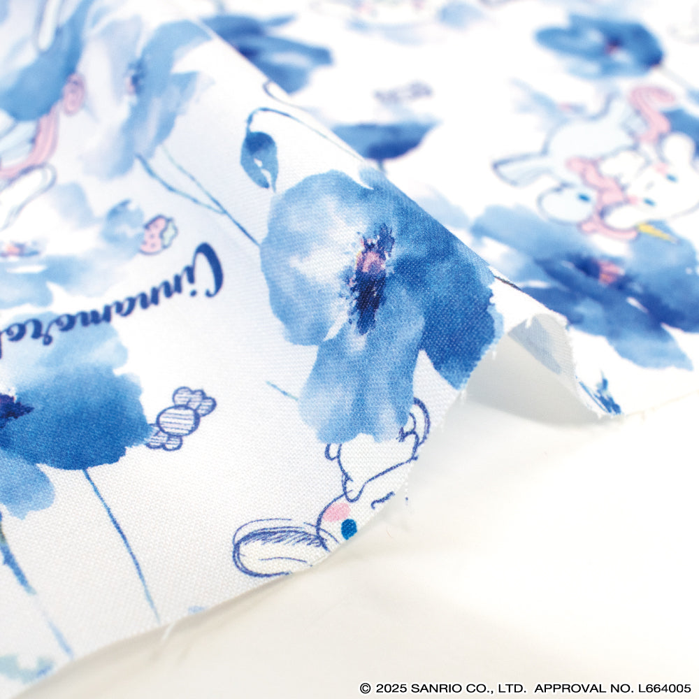 サンリオキャラクターズ×Flownny ~シナモロール~ 綿100%シーチング