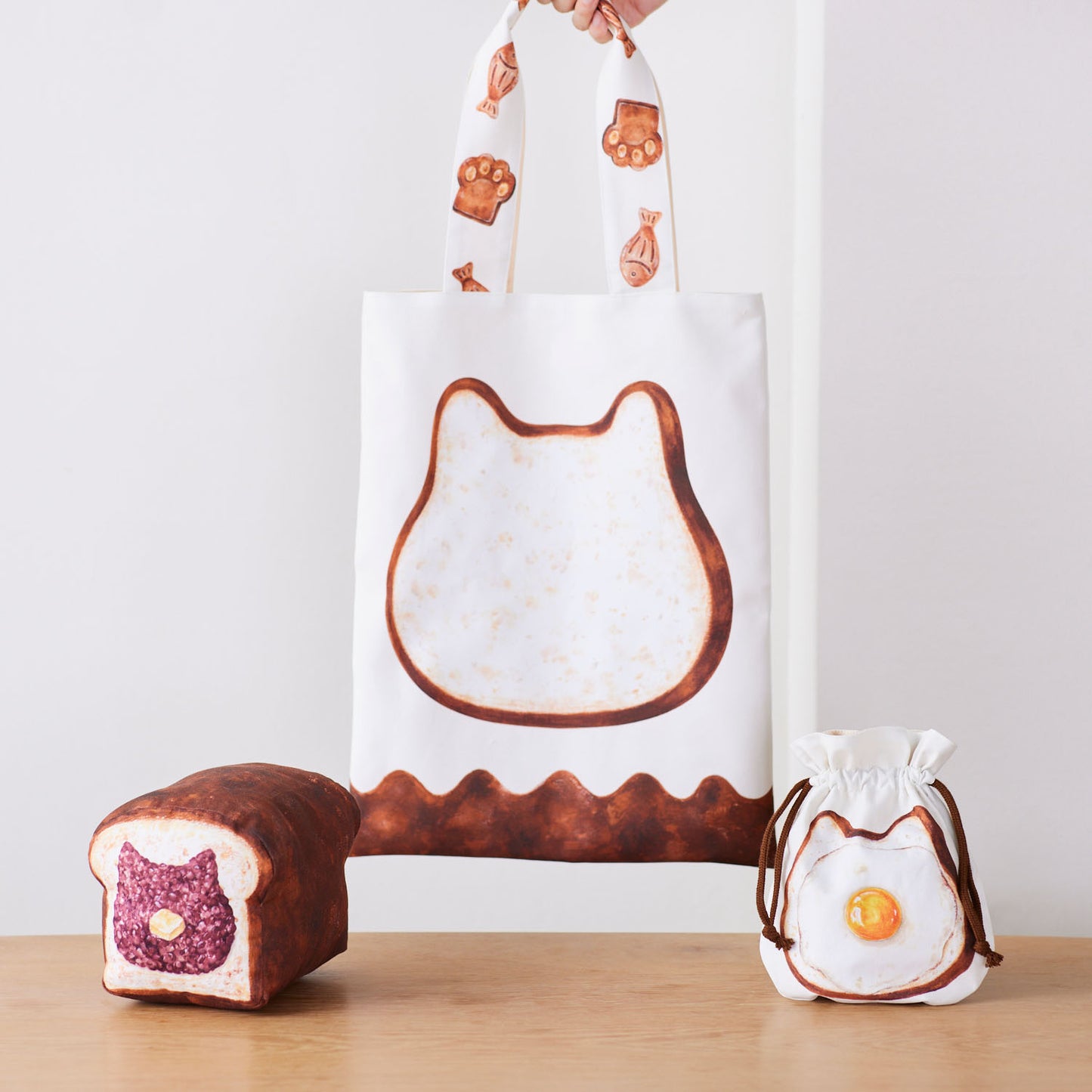 ANIMAL BREAD ~ネコ食パン~ パネル生地 綿100%シーチング