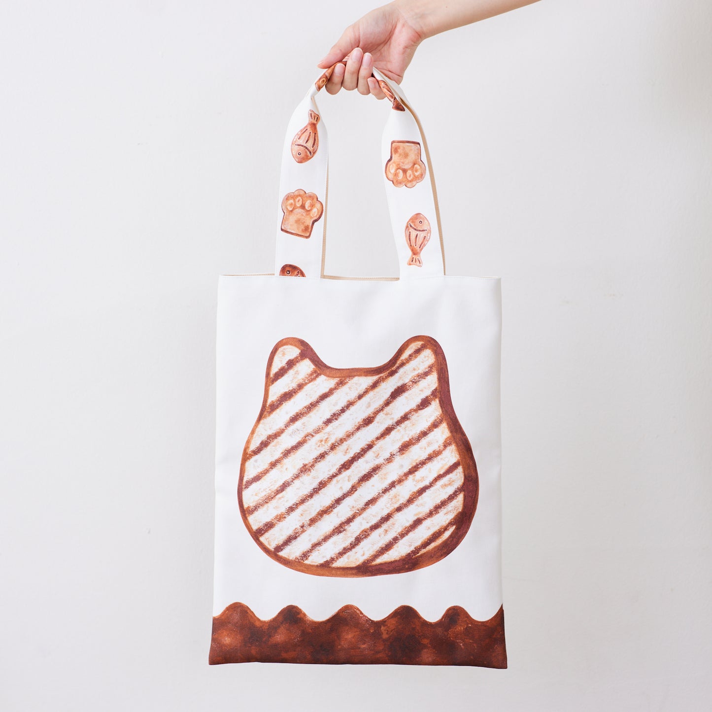 ANIMAL BREAD ~ネコ食パン~ パネル生地 綿100%シーチング