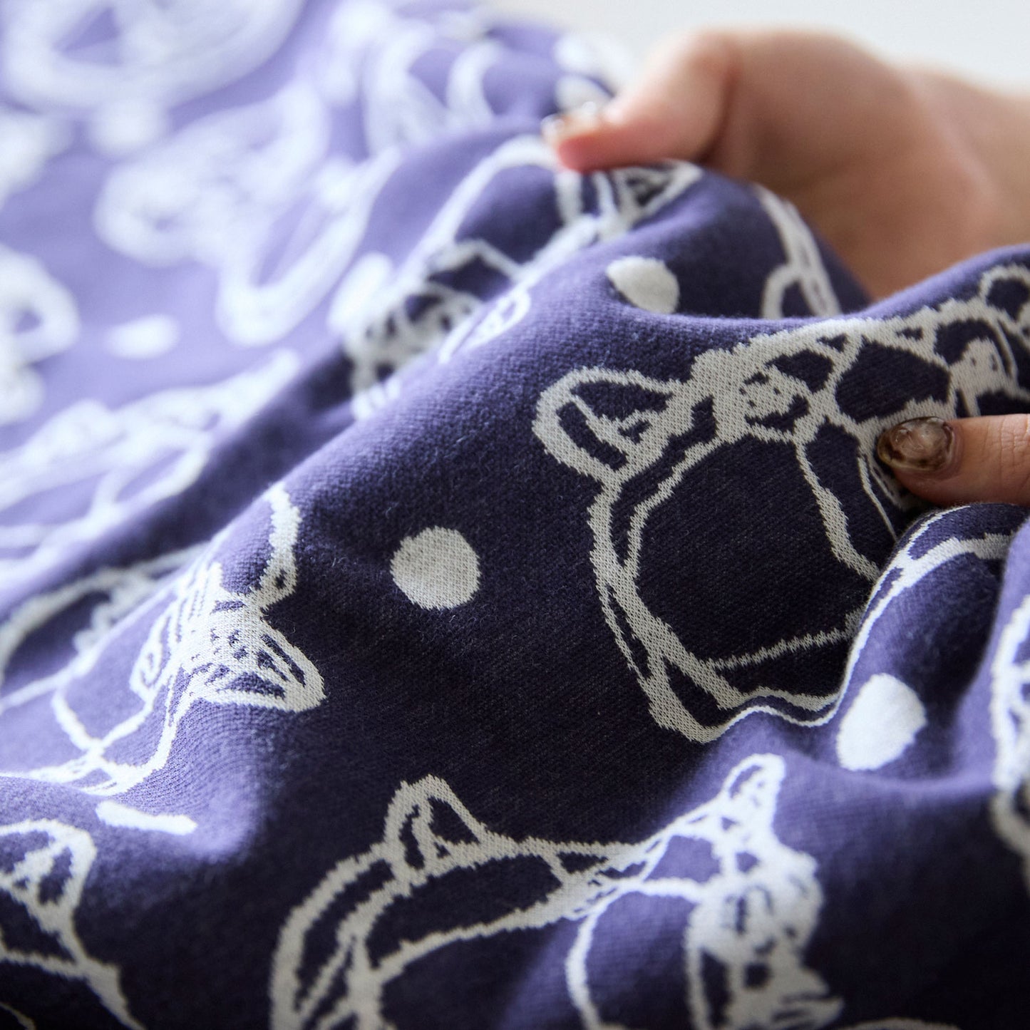 【+HAyU fabric】ブランケット ~BEAR~