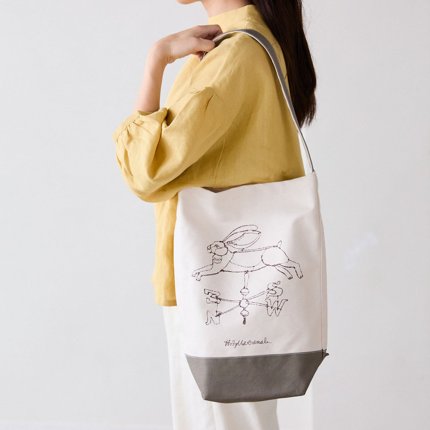 【+HAyU】マルシェトートバッグ 9.5号帆布