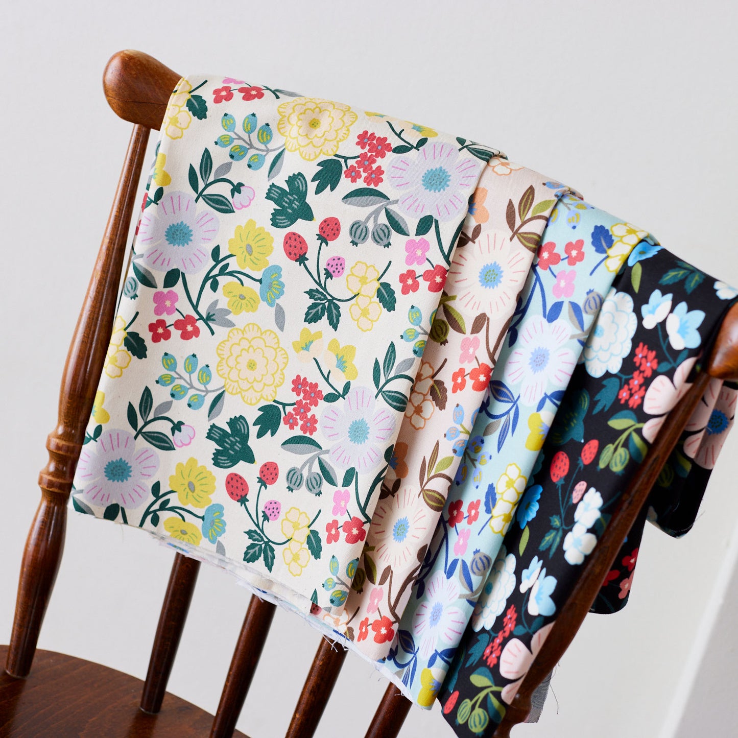【SALE】sopo retro ~バードフラワー~ 綿100%オックス