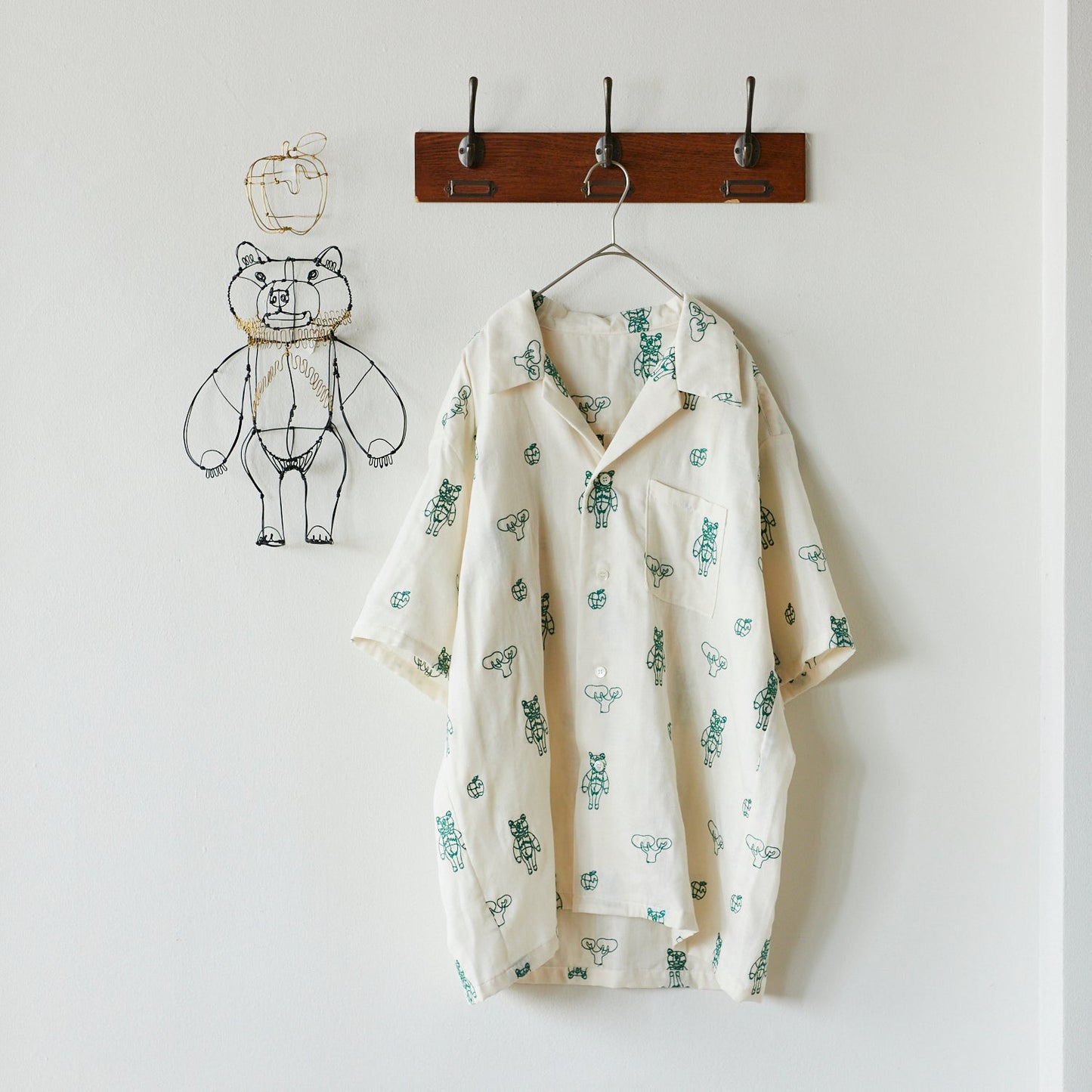 +HAyU fabric ~HAyU BEAR 2023~ 綿100%ダブルガーゼ刺繍