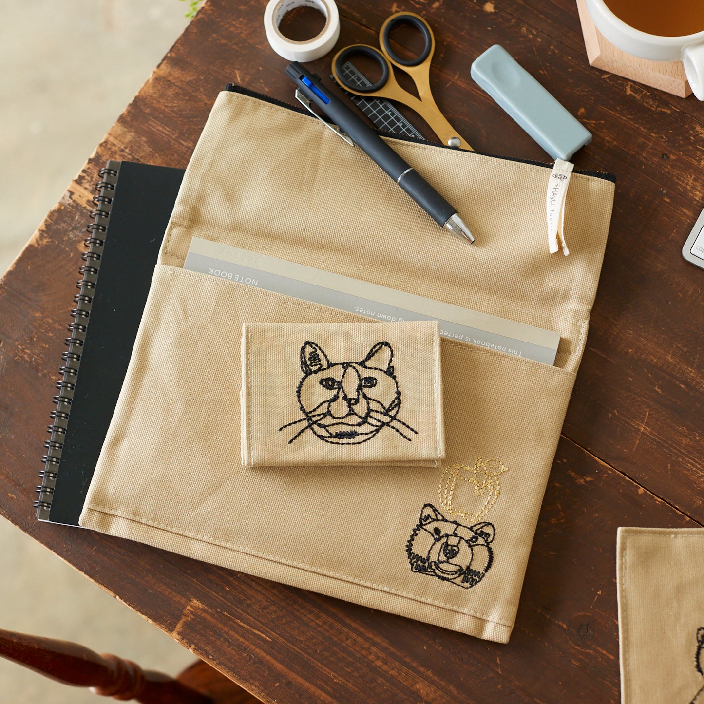 【+HAyU fabric】 -stationery & goods- ポケットブック