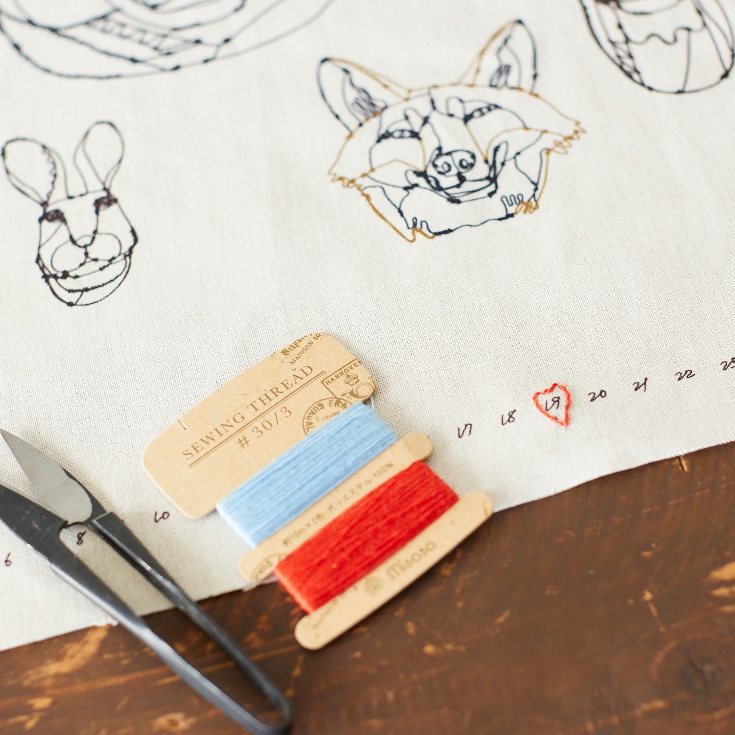 【cocca限定商品】+HAyU fabric ~カレンダーパネル~ 綿麻キャンバス