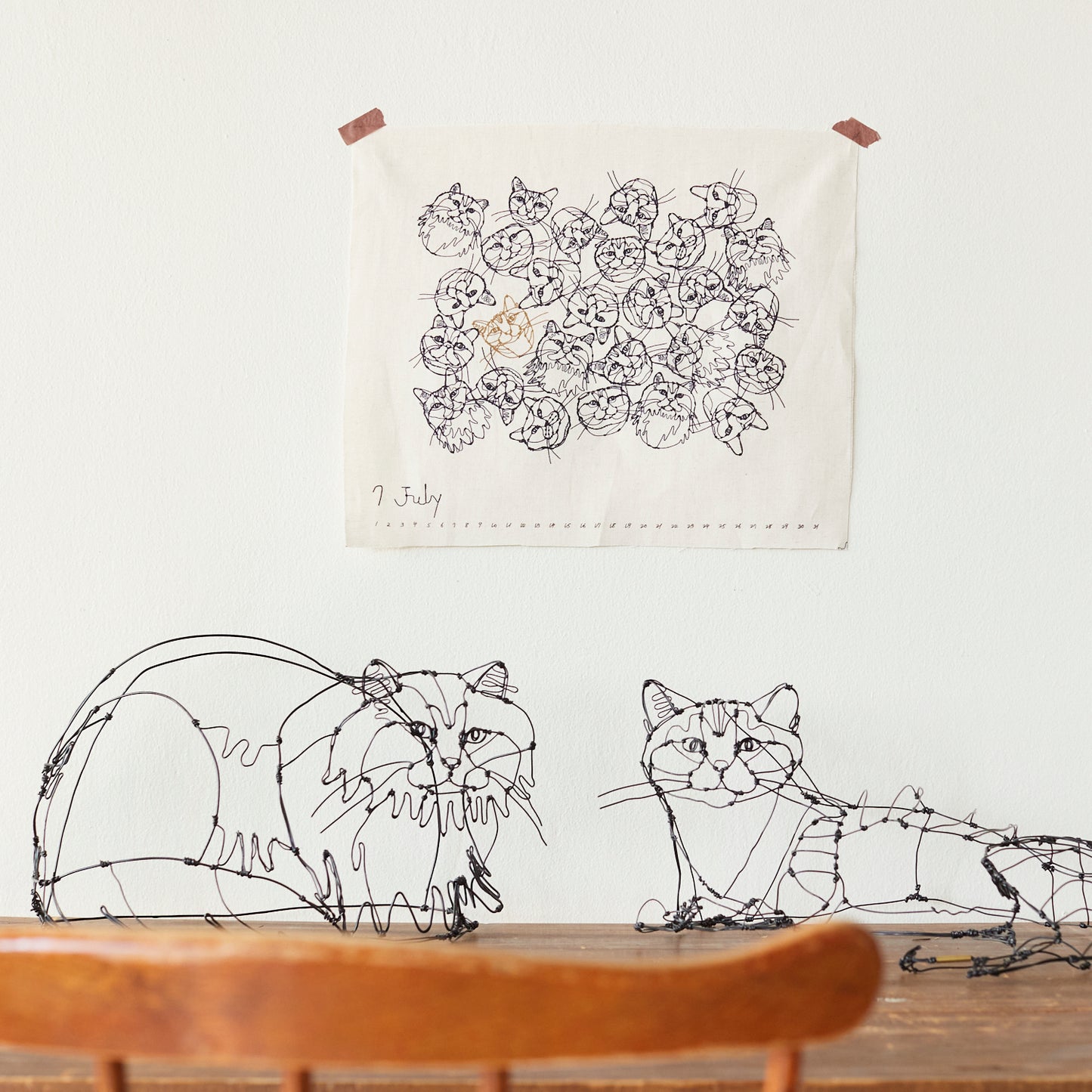 【cocca限定商品】+HAyU fabric ~カレンダーパネル~ 綿麻キャンバス