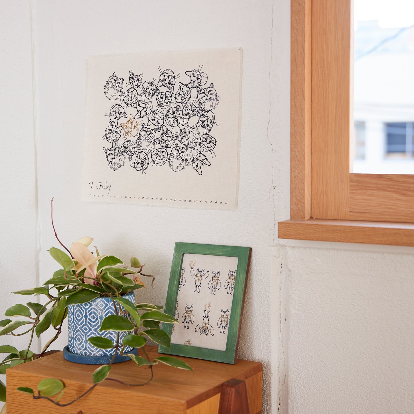 【cocca限定商品】+HAyU fabric ~カレンダーパネル~ 綿麻キャンバス