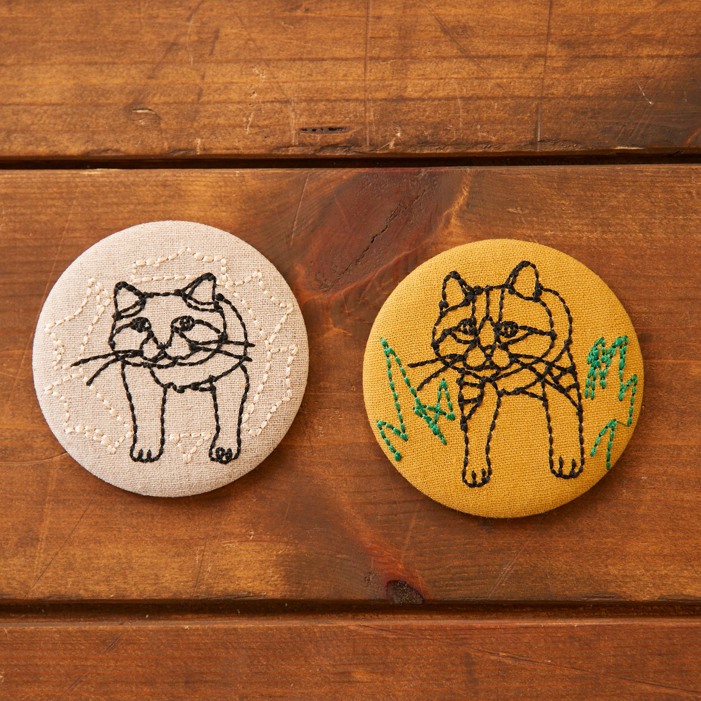【+HAyU fabric】 -stationery & goods- コンパクトミラー