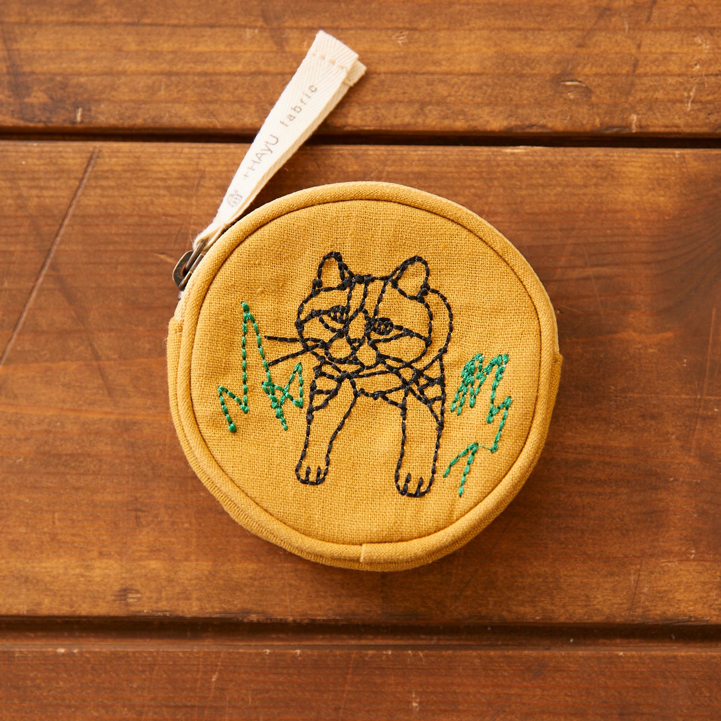 【+HAyU fabric】 -stationery & goods- サークルポーチ