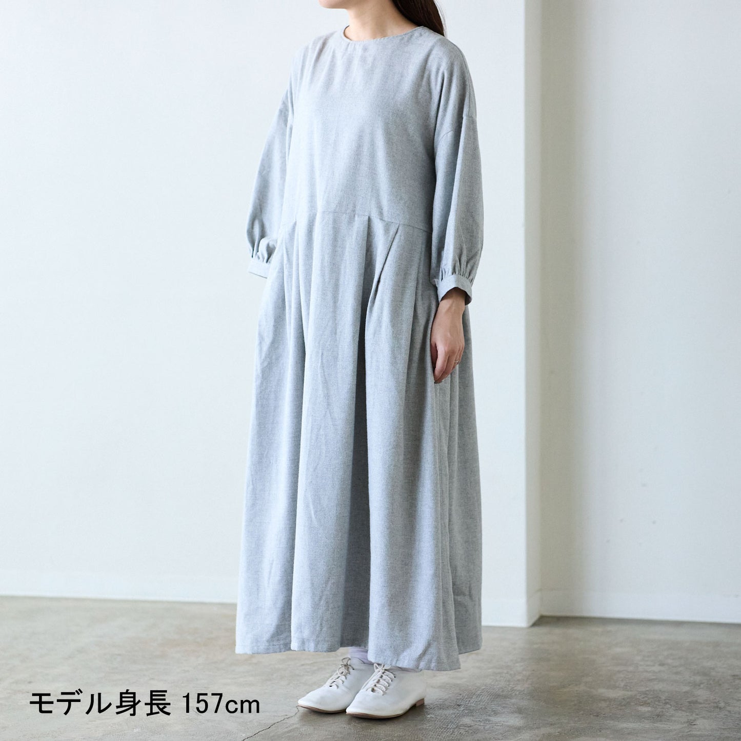 【coccaのお仕立て受注会】長袖ワンピース ※生地代別