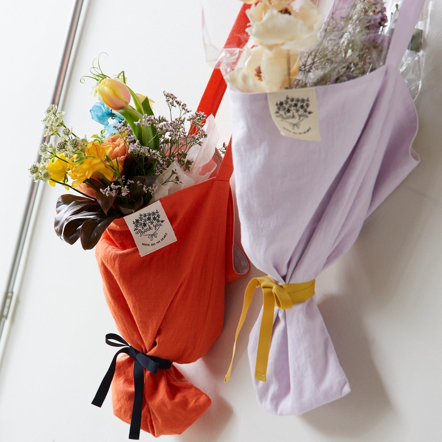 【キット】ブーケトートバッグキット~ライトリネンコットン(無地)~ Mサイズ