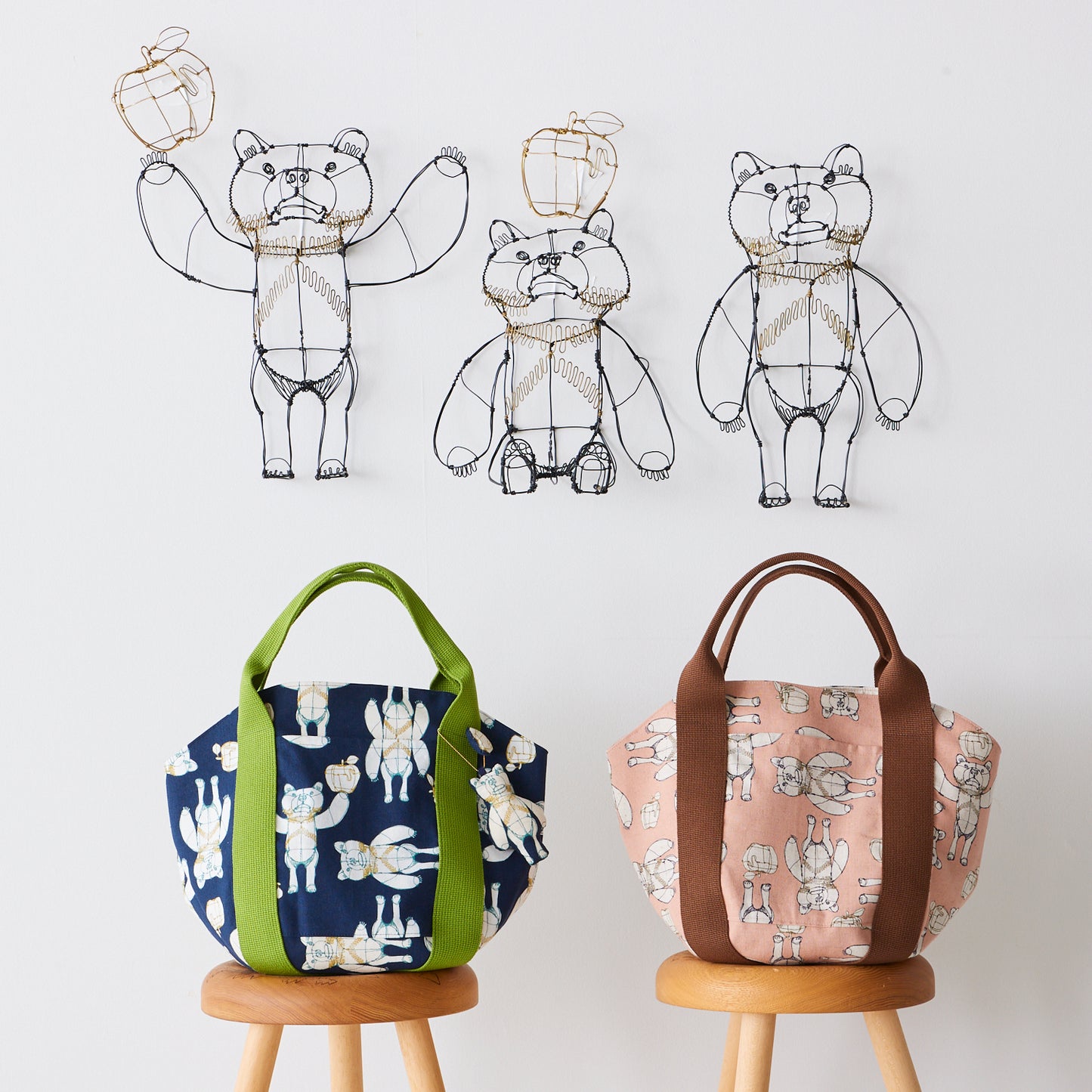 +HAyU fabric ~HAyU BEAR~ 綿麻キャンバス