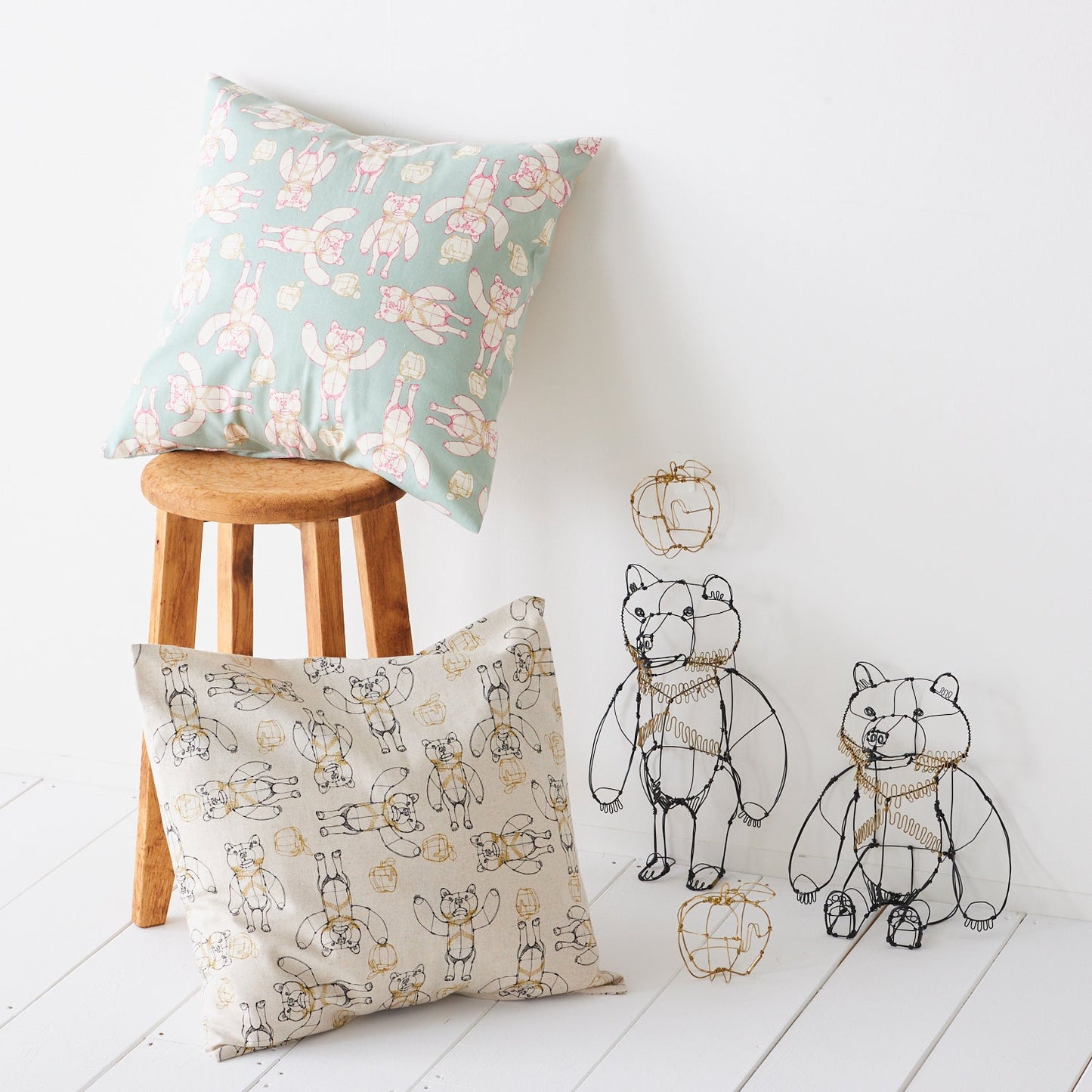 (無料サンプル)+HAyU fabric ~HAyU BEAR~ 綿麻キャンバス
