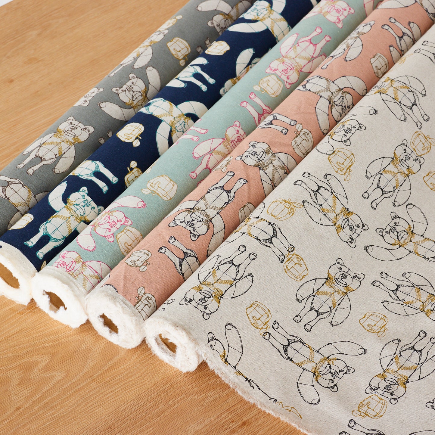 +HAyU fabric ~HAyU BEAR~ 綿麻キャンバス
