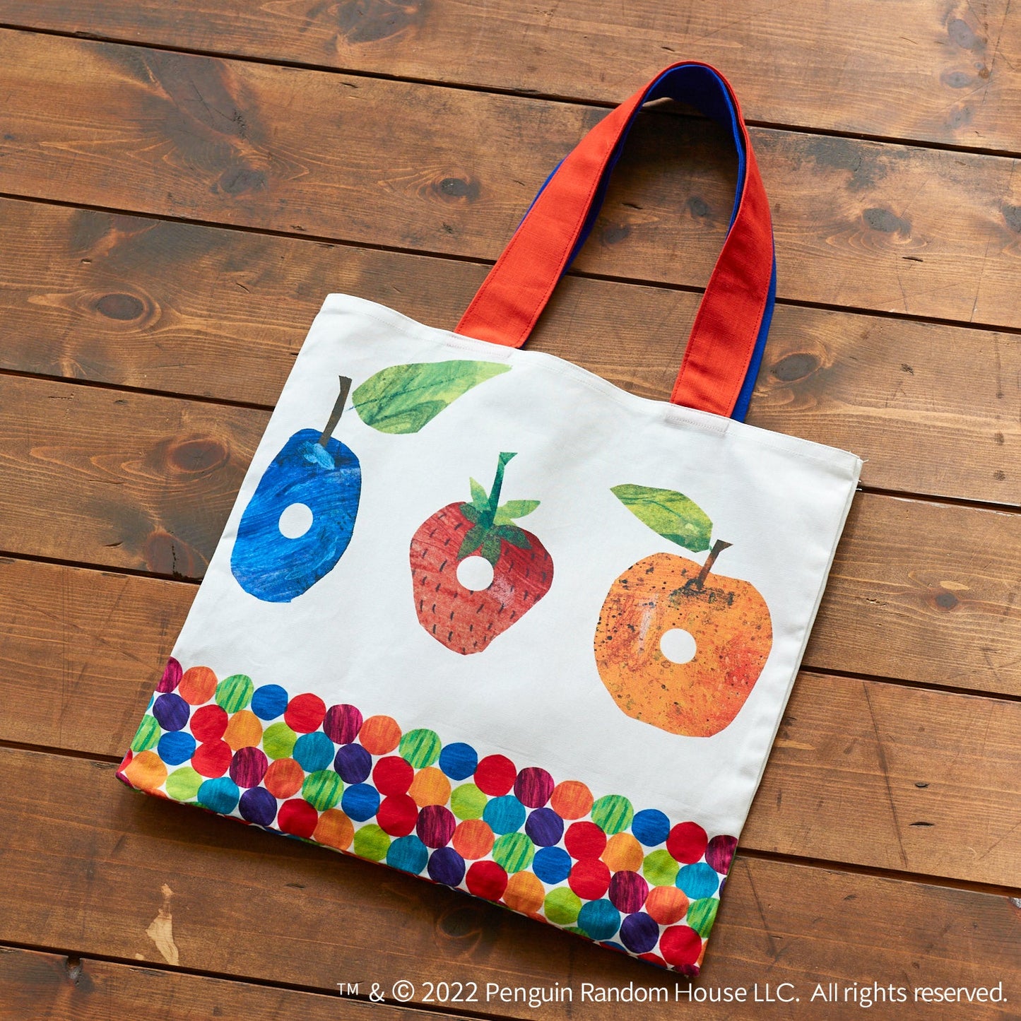 【cocca限定商品】エリック・カール はらぺこあおむし "絵本そのままパネル" オックス綿100%
