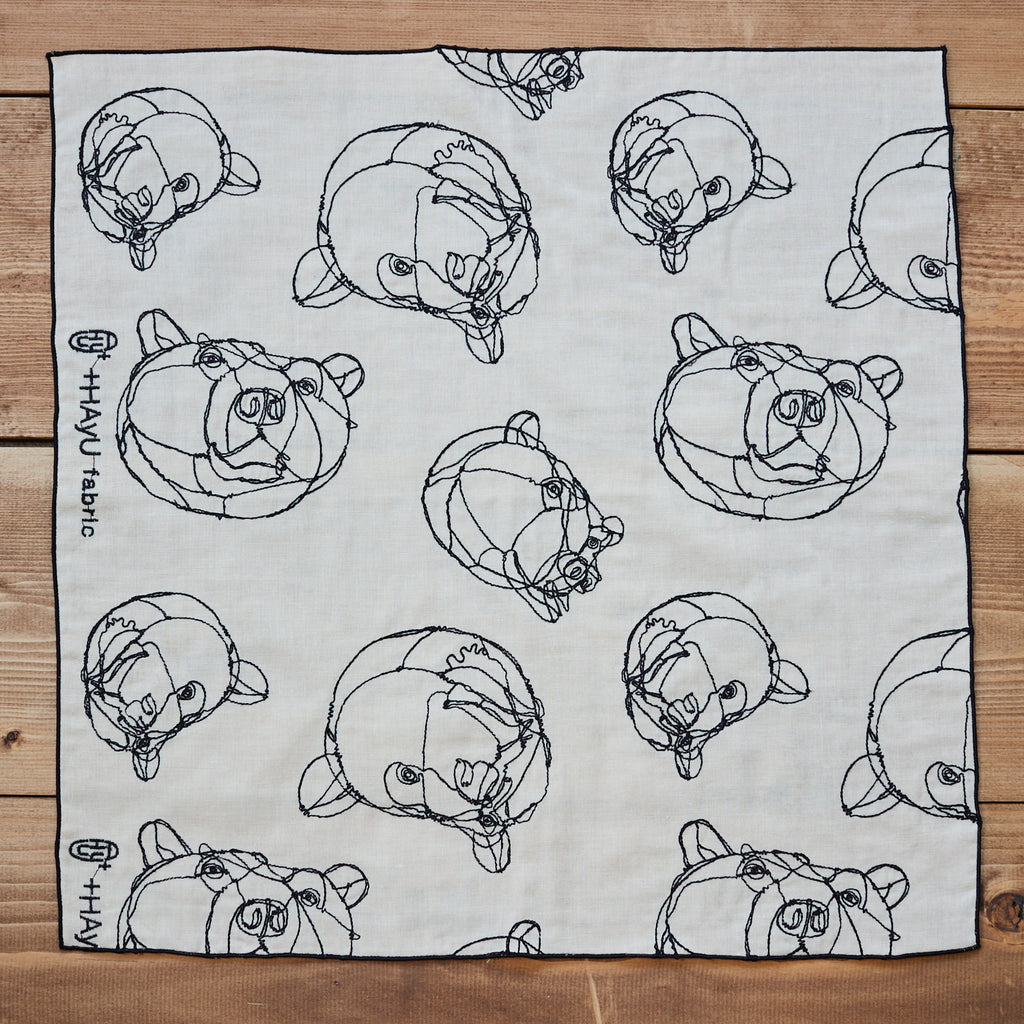 cocca(コッカ) ｜生地通販｜+HAyU fabric ～BEAR～ 綿100%ダブル