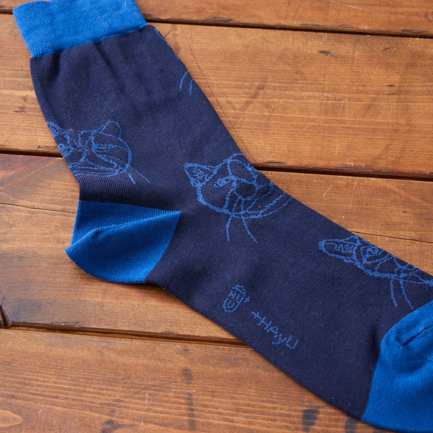 【+HAyU fabric】 Cats - ソックス -