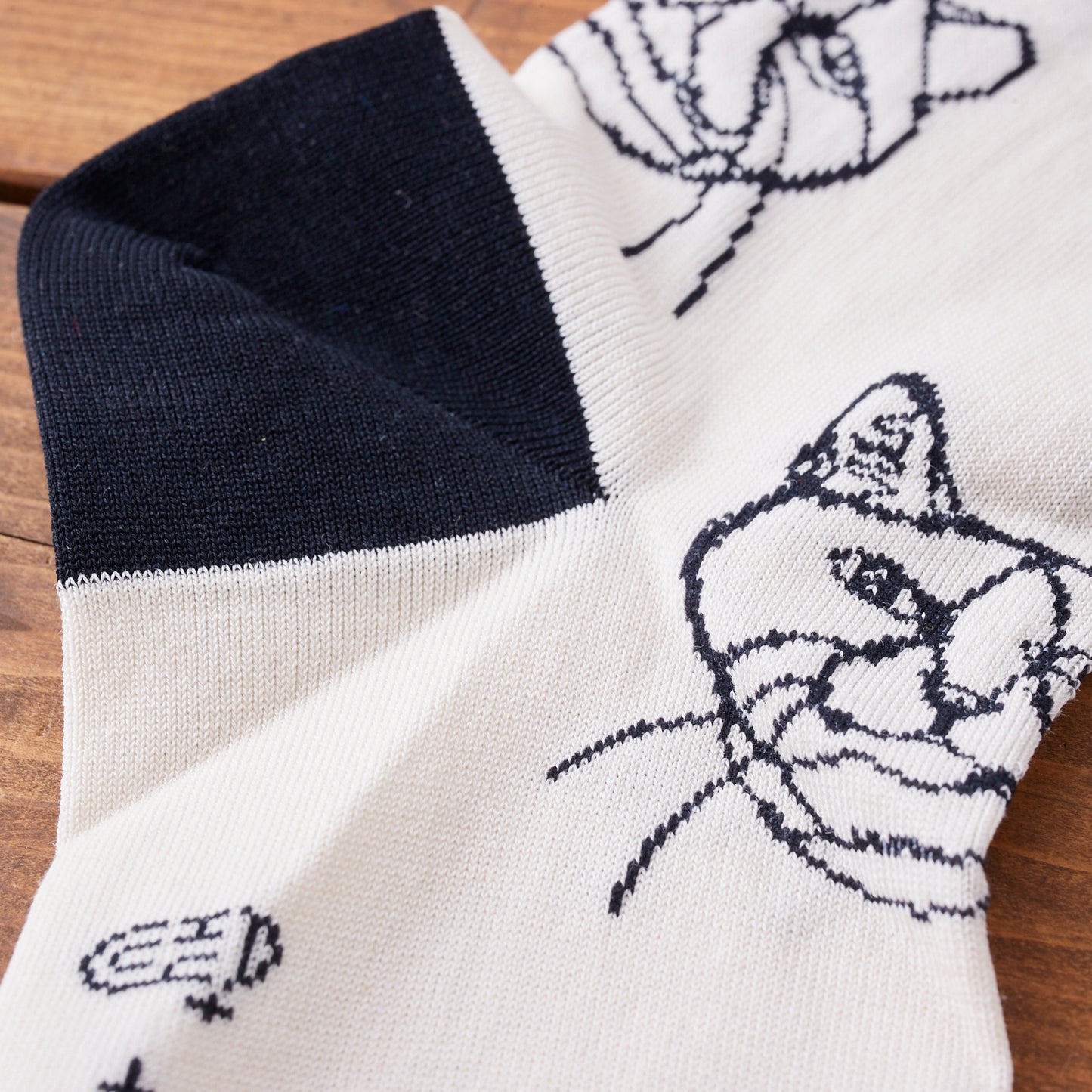 【+HAyU fabric】 Cats - ソックス -