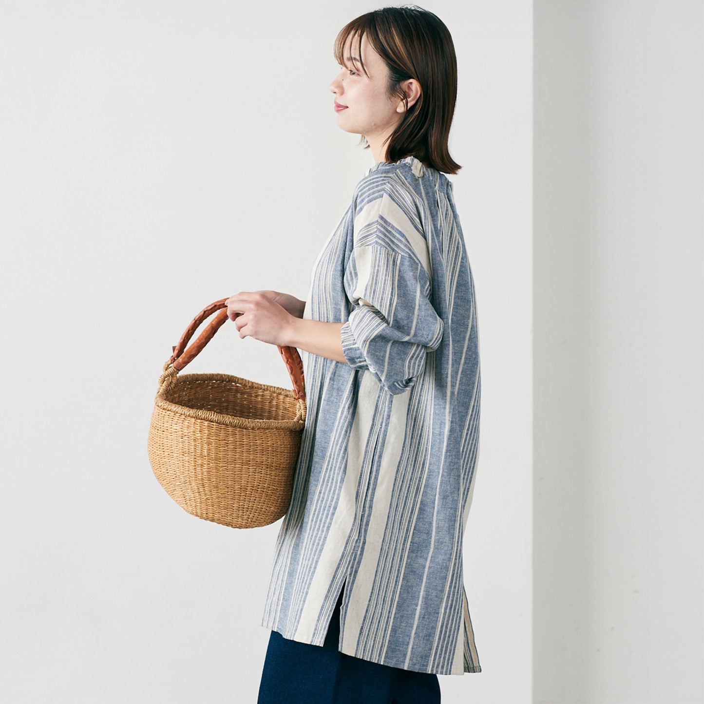 【cocca for】毎日着たい大人のスモック～ 播州織～