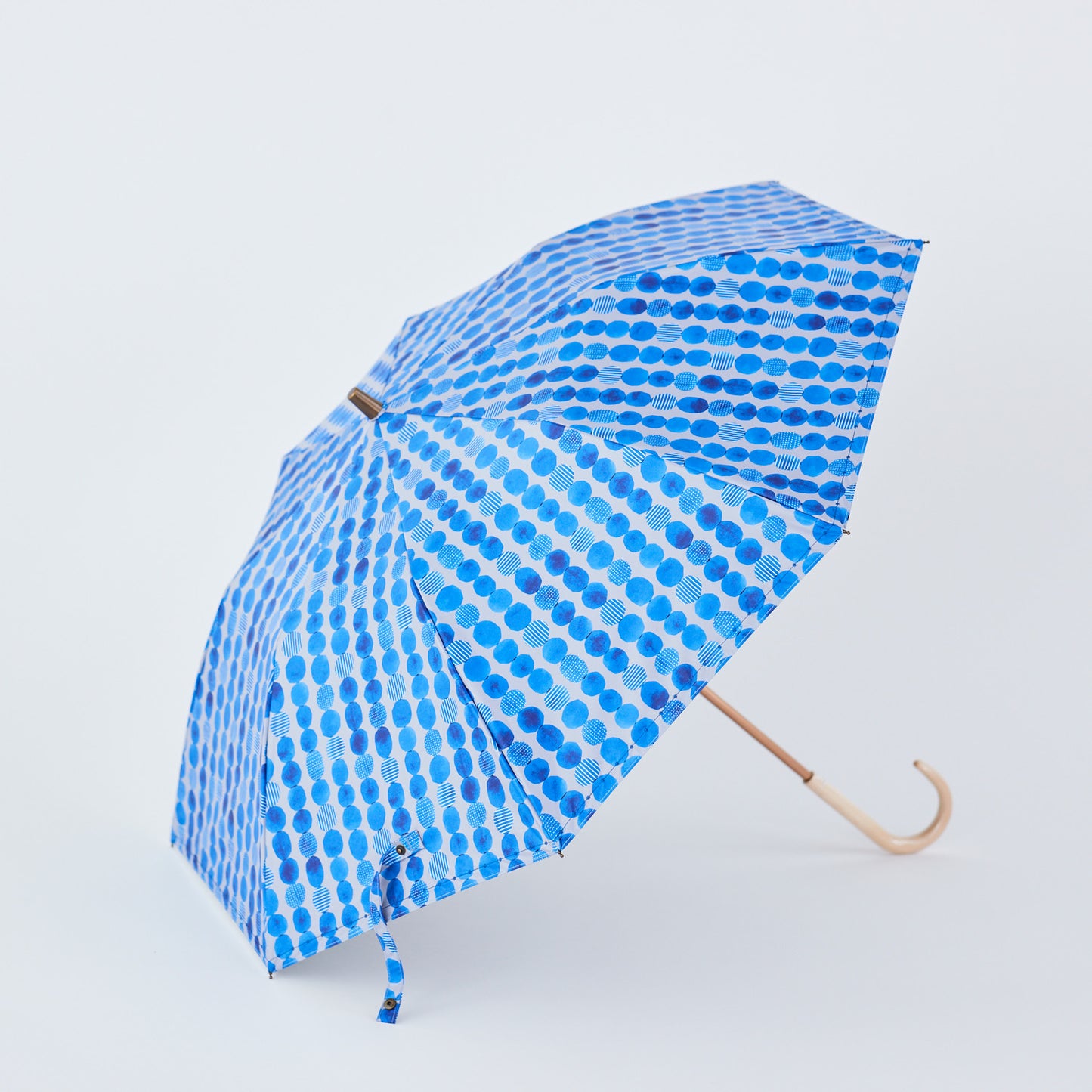 【晴雨兼用】coccaの日傘雨傘 dot 刺繍(折りたたみ)