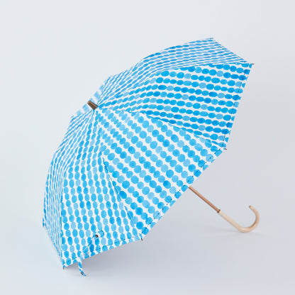 【晴雨兼用】coccaの日傘雨傘 dot 刺繍(折りたたみ)