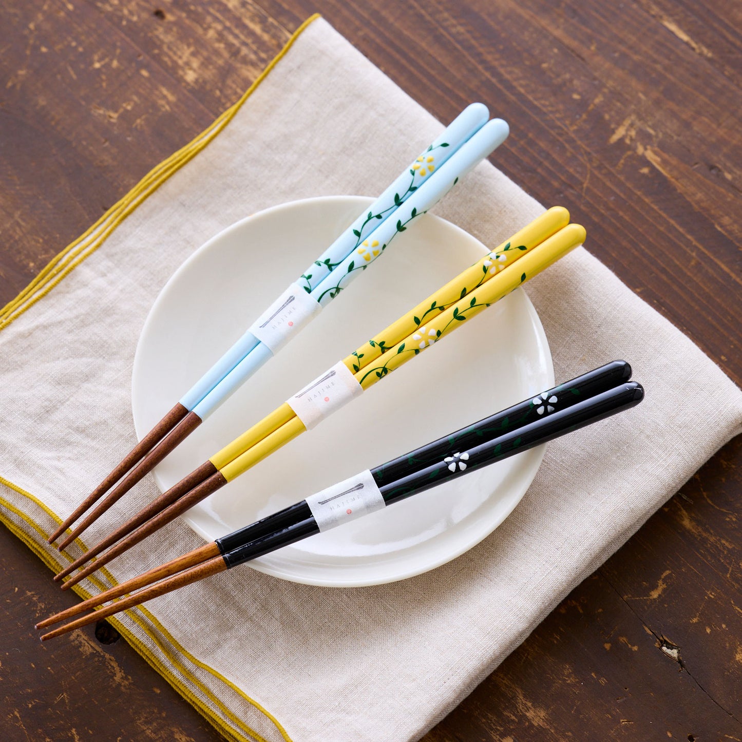 HAJIME 浮き絵 凛花 若狭塗箸