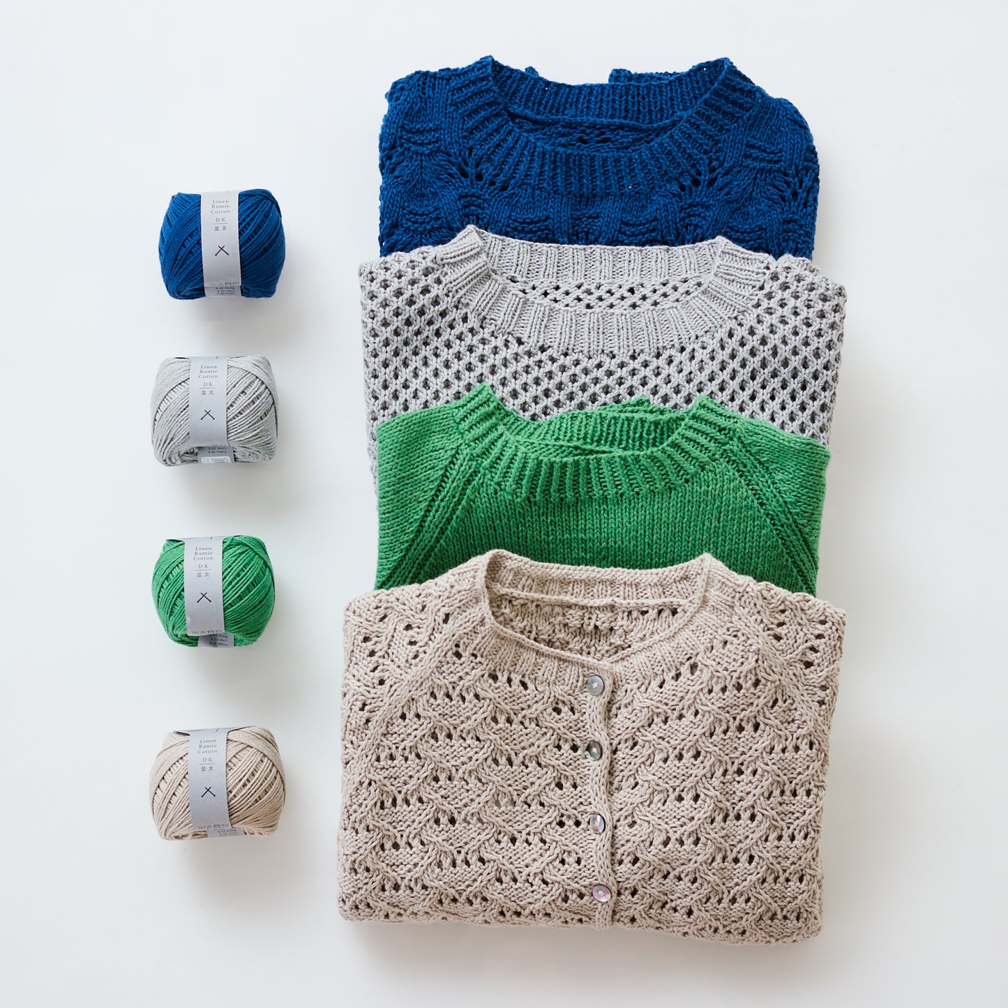 DARUMA 毛糸 リネンラミーコットン並太 ～綿麻混～