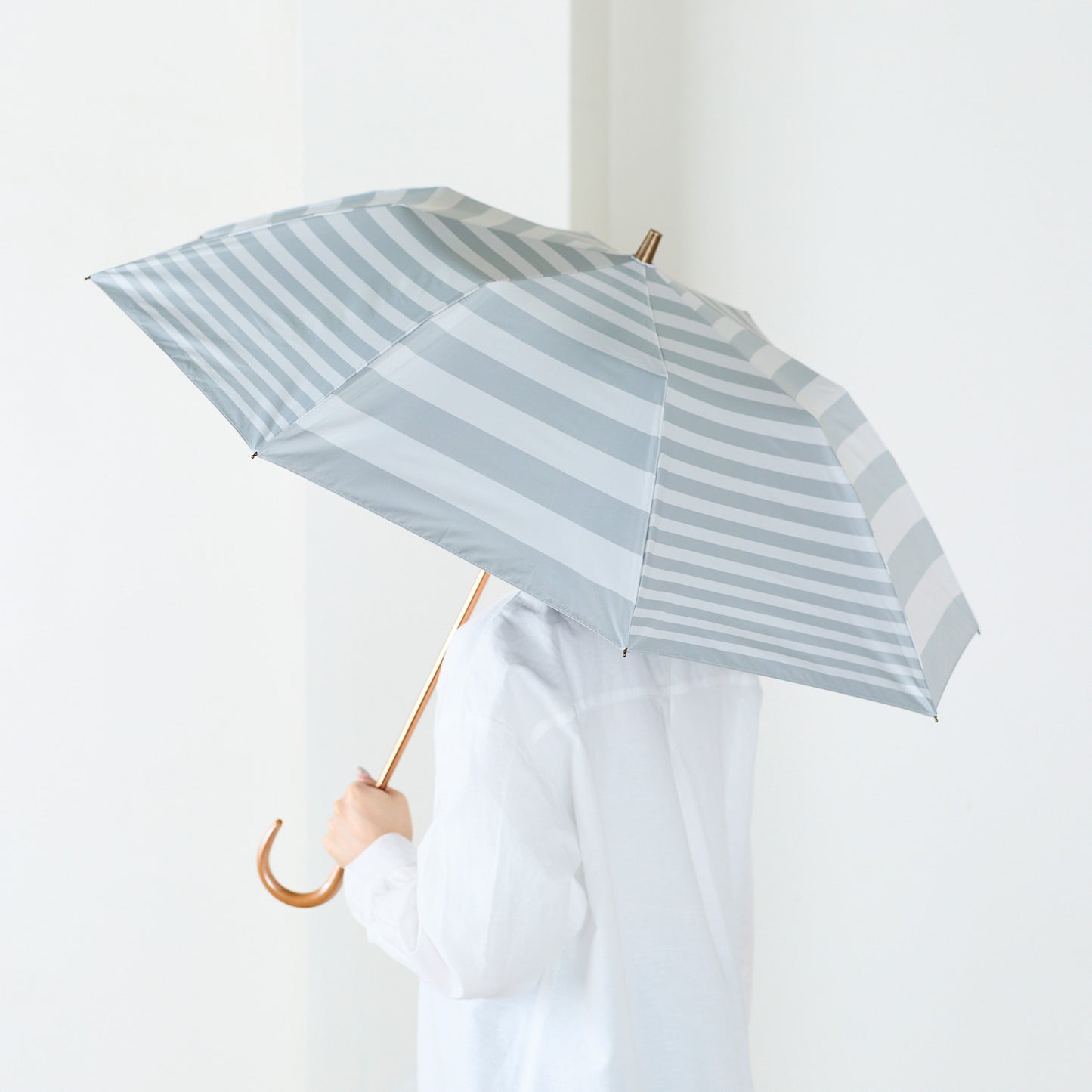 【晴雨兼用】coccaの日傘雨傘 shimauma シマウマ(折りたたみ) - cocca