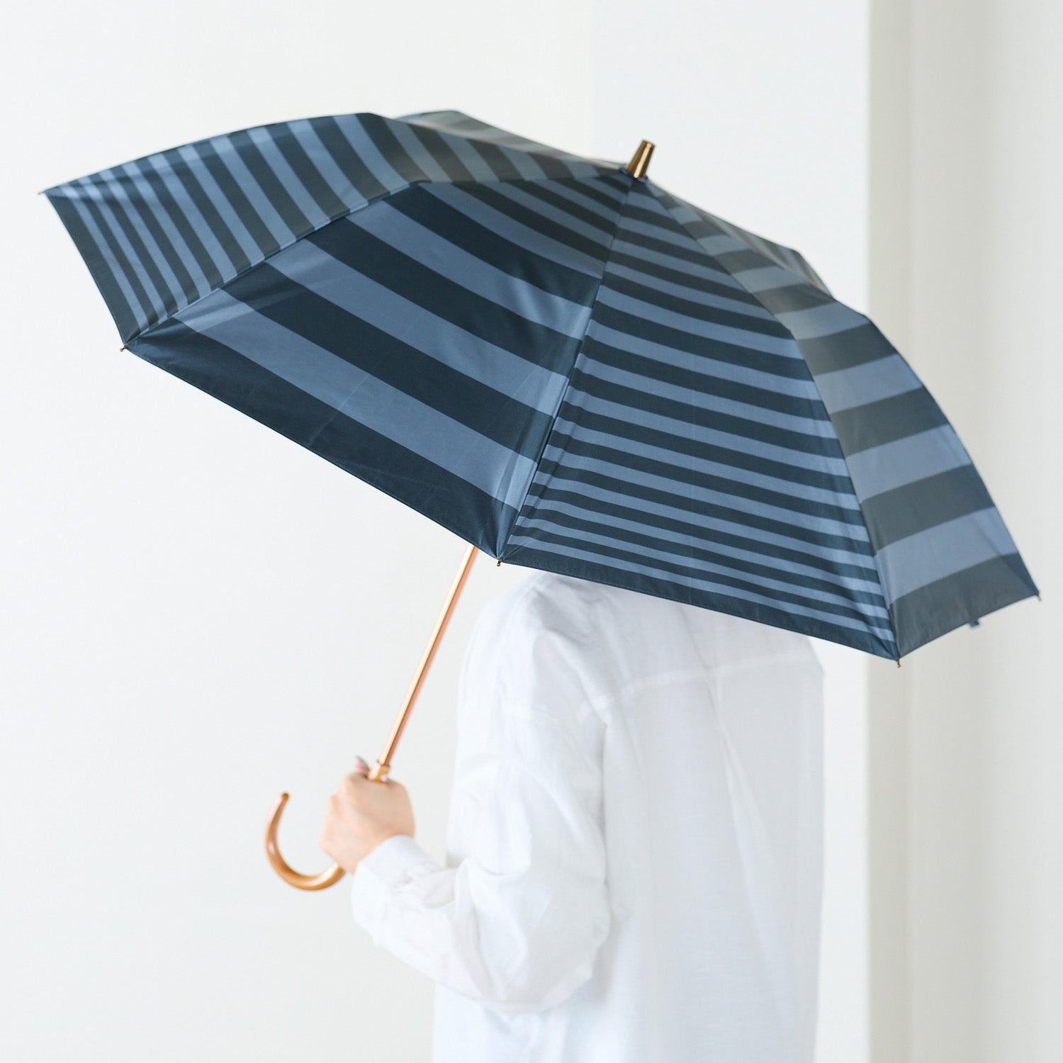 【晴雨兼用】coccaの日傘雨傘 shimauma シマウマ(折りたたみ) - cocca