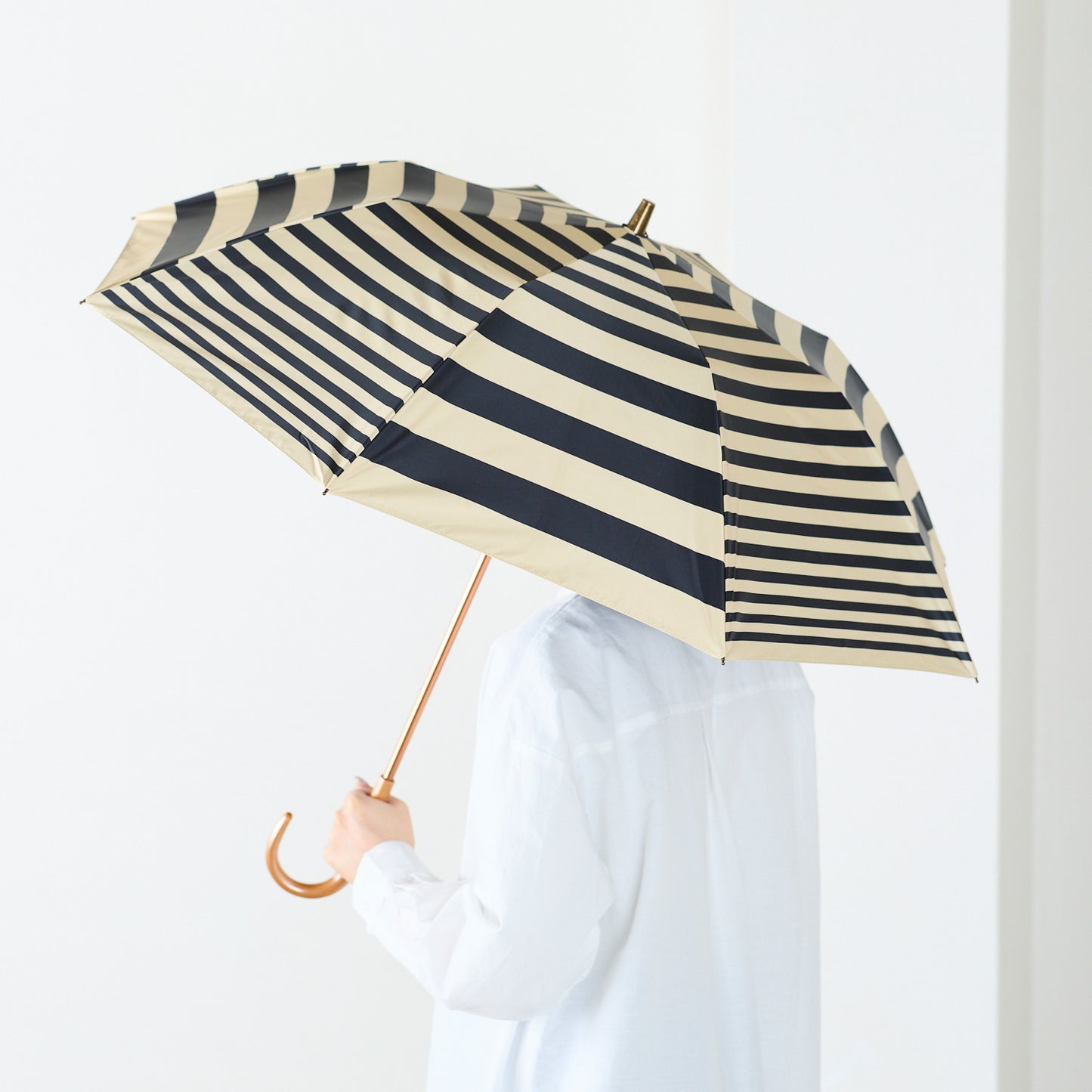 【晴雨兼用】coccaの日傘雨傘 shimauma シマウマ(折りたたみ) - cocca