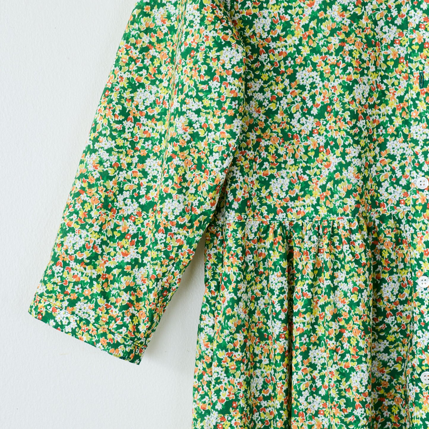 【coccaのお仕立て受注会】前開きVネックワンピース ※生地代別