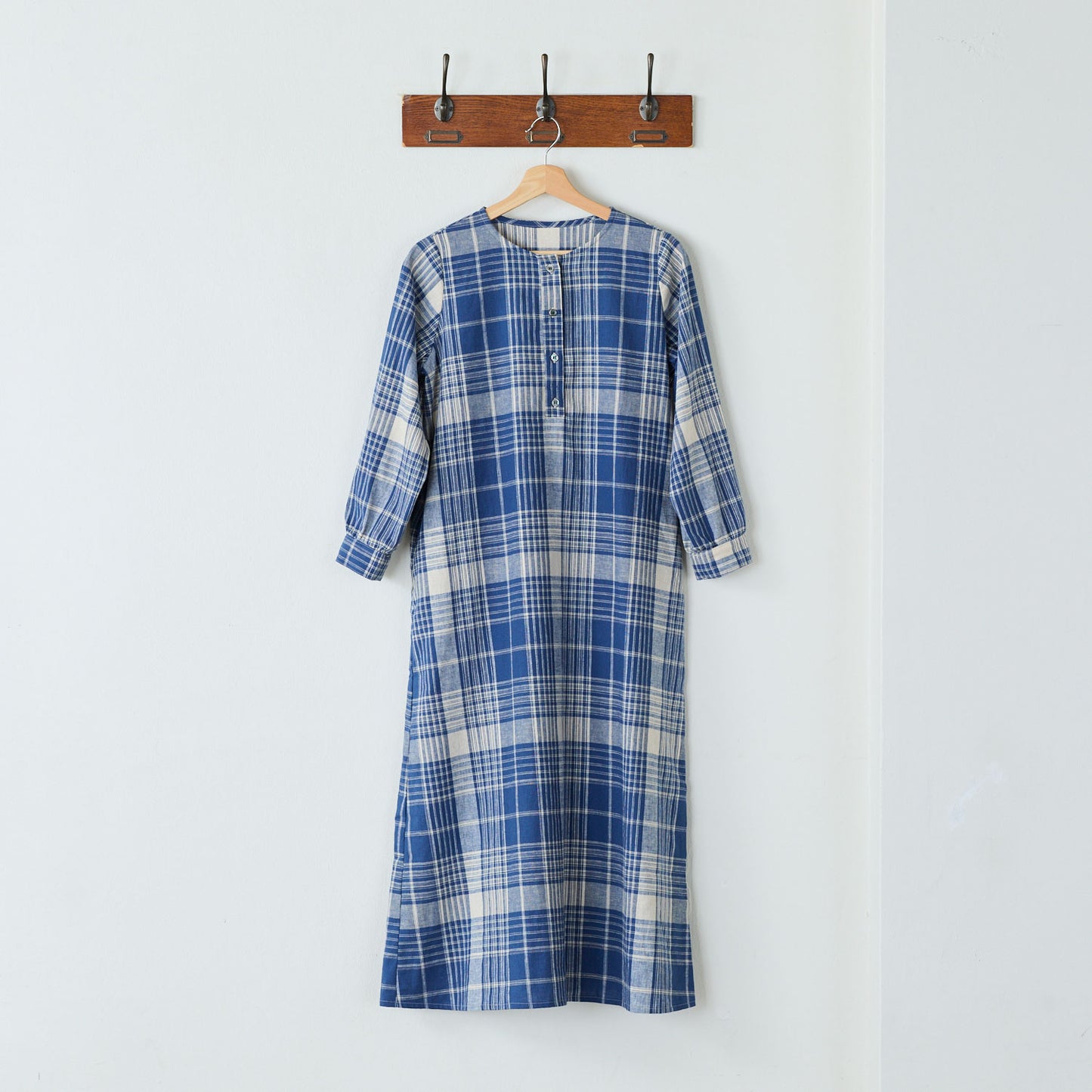 【coccaのお仕立て受注会】ヘンリーネックワンピース ※生地代別