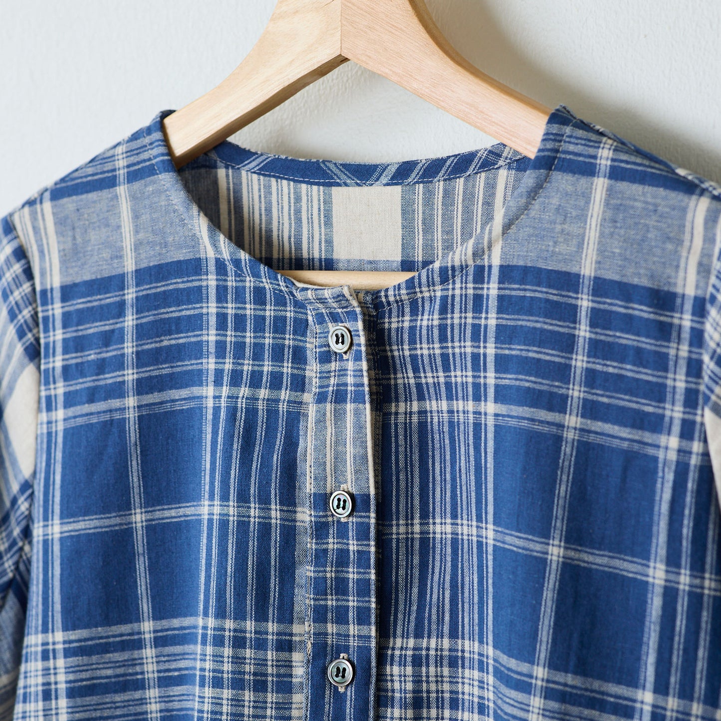 【coccaのお仕立て受注会】ヘンリーネックワンピース ※生地代別